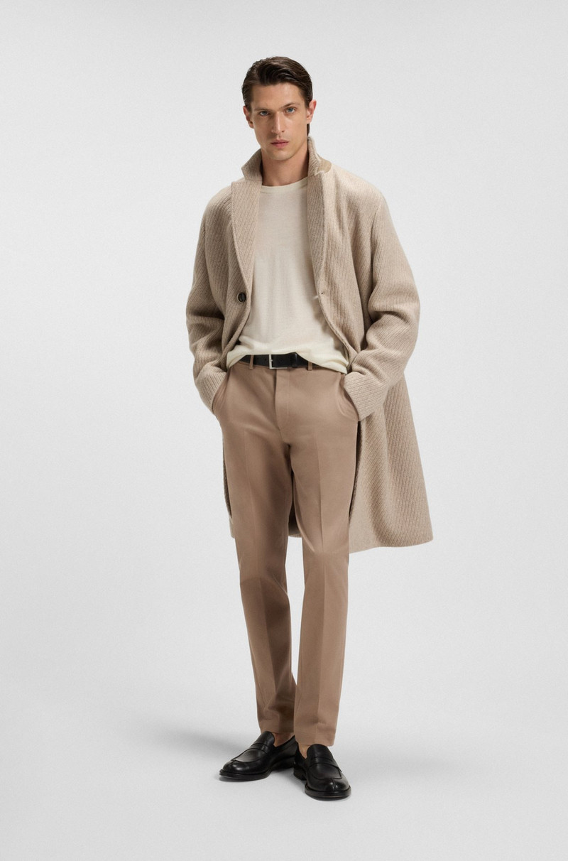 BOSS SLIM-FIT TROUSERS IN COTTON, CASHMERE AND STRETCH outlook