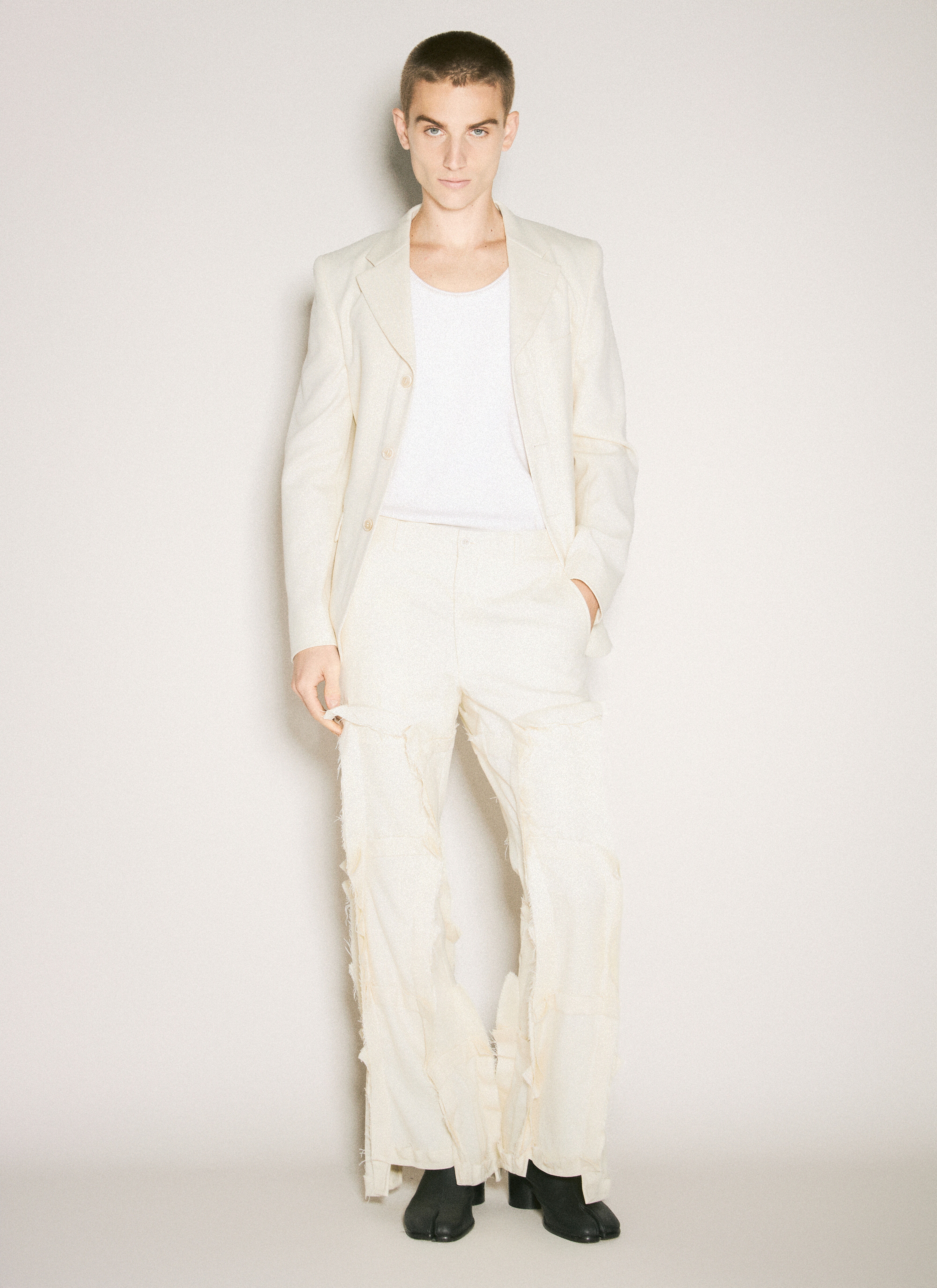 Panelled Wool-Blend Pants - 2
