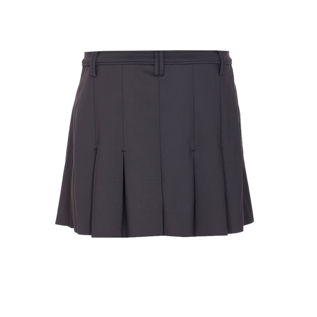 Ganni Women Black Pleated Mini Skirt - 2