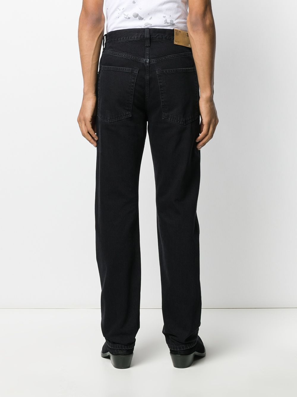 high-rise straight leg jeans - 4