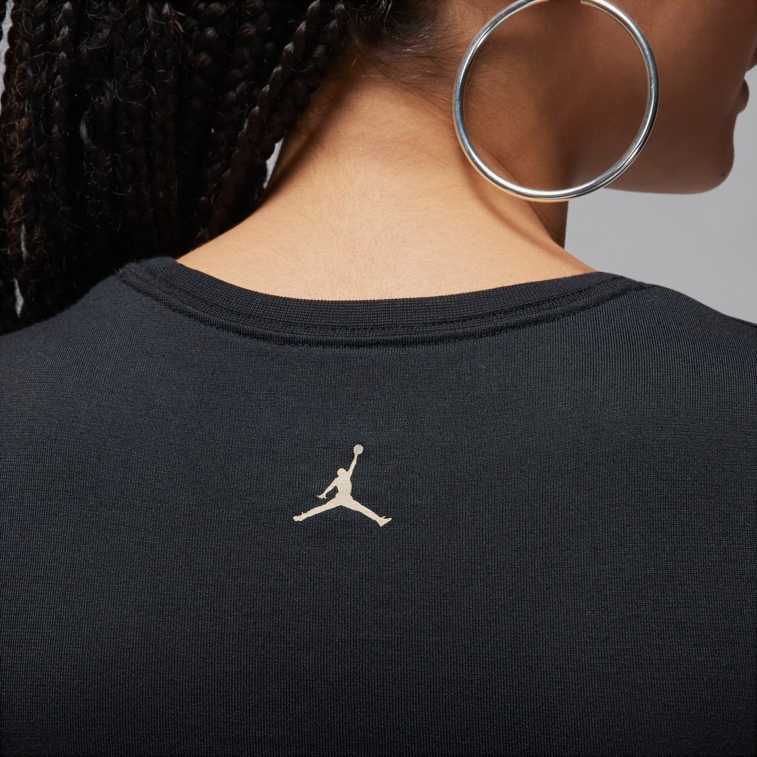 (WMNS) Air Jordan Slim Fit T-Shirt 'Black' FN5390-010 - 4