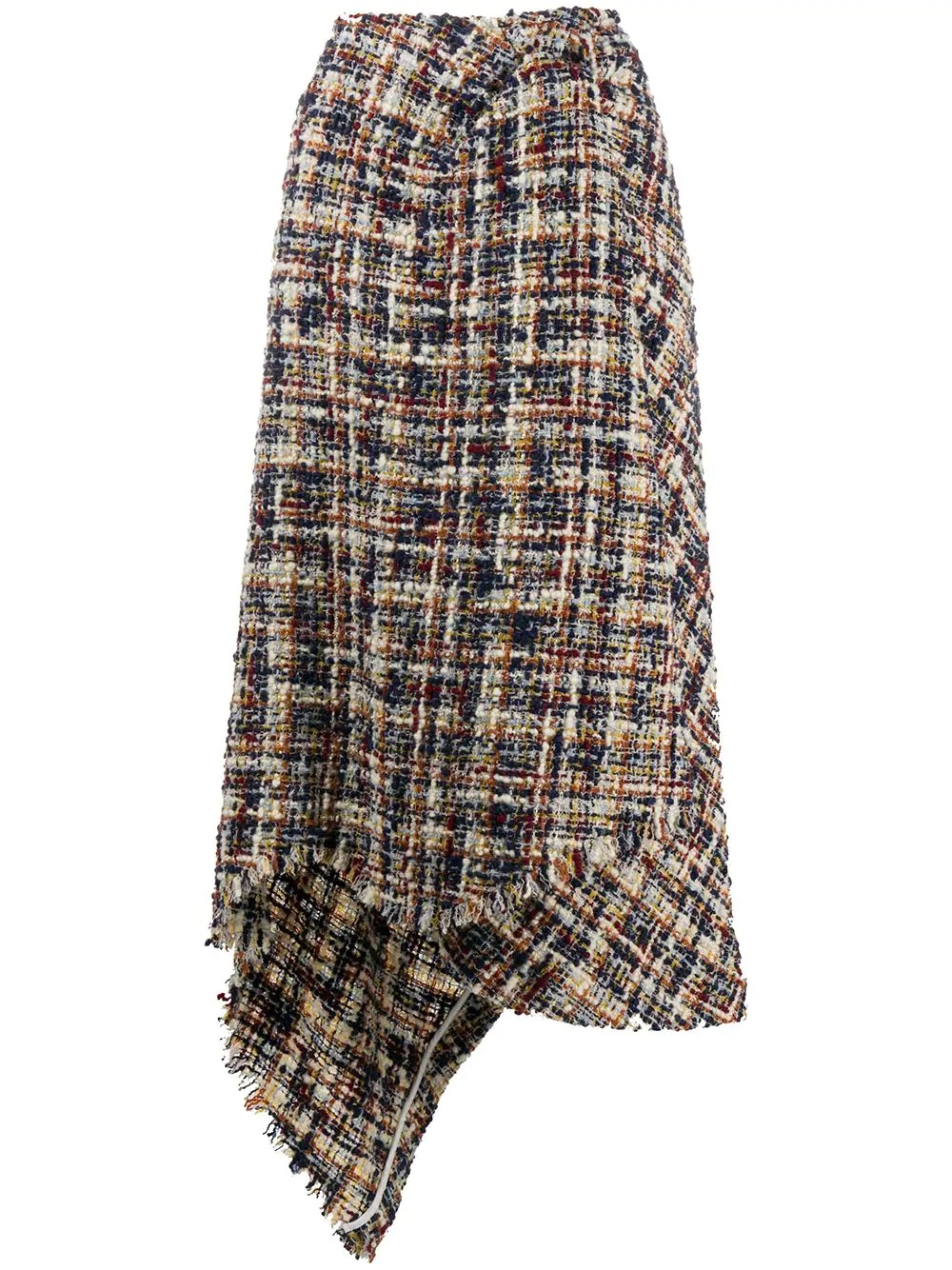 tweed asymmetric skirt - 1