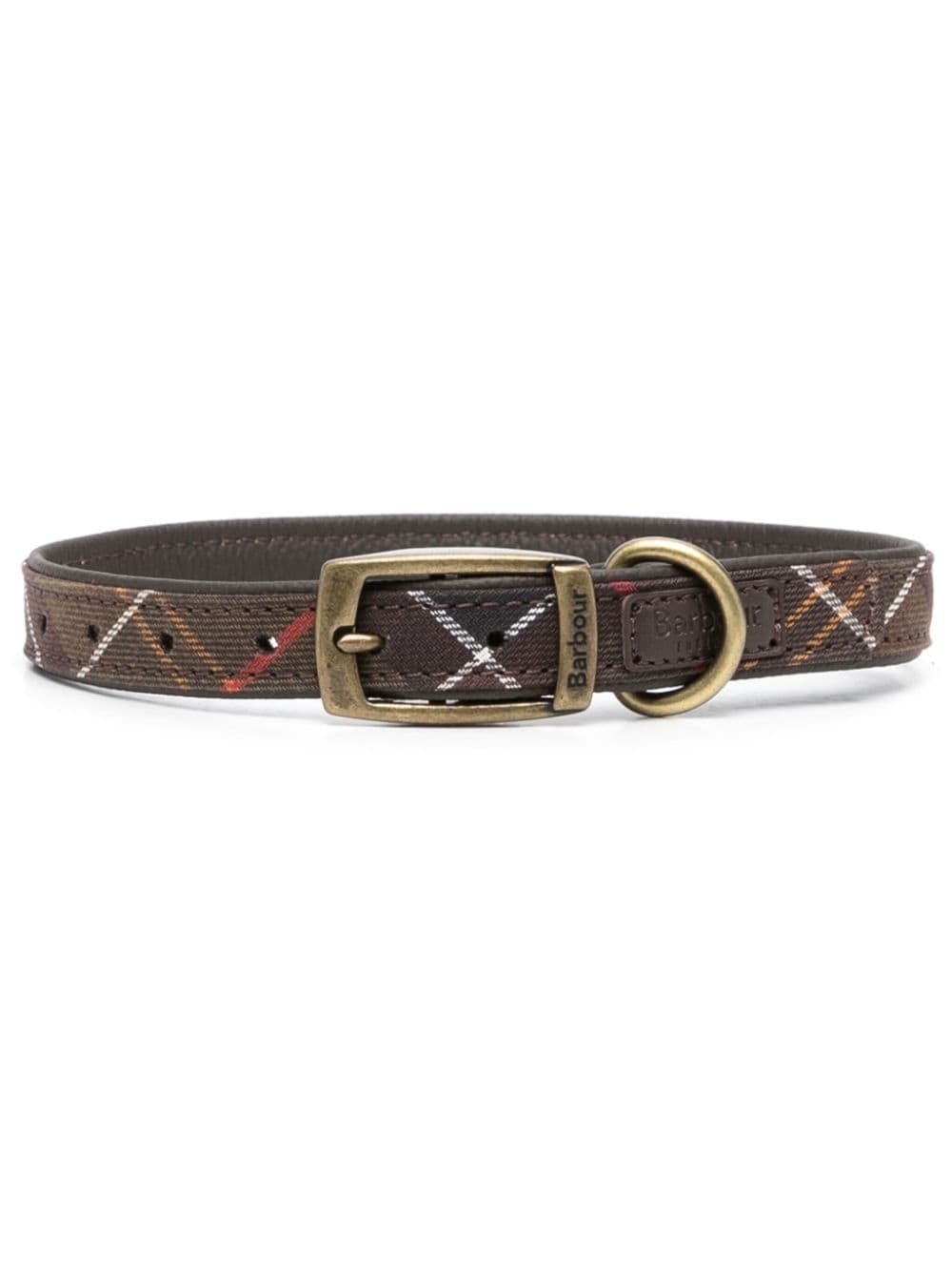 tartan-print dog collar - 1
