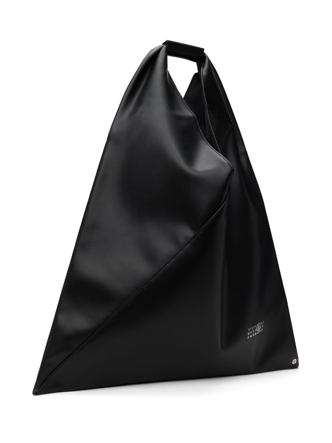 MM6 Maison Margiela Black Classic Triangle Tote | REVERSIBLE