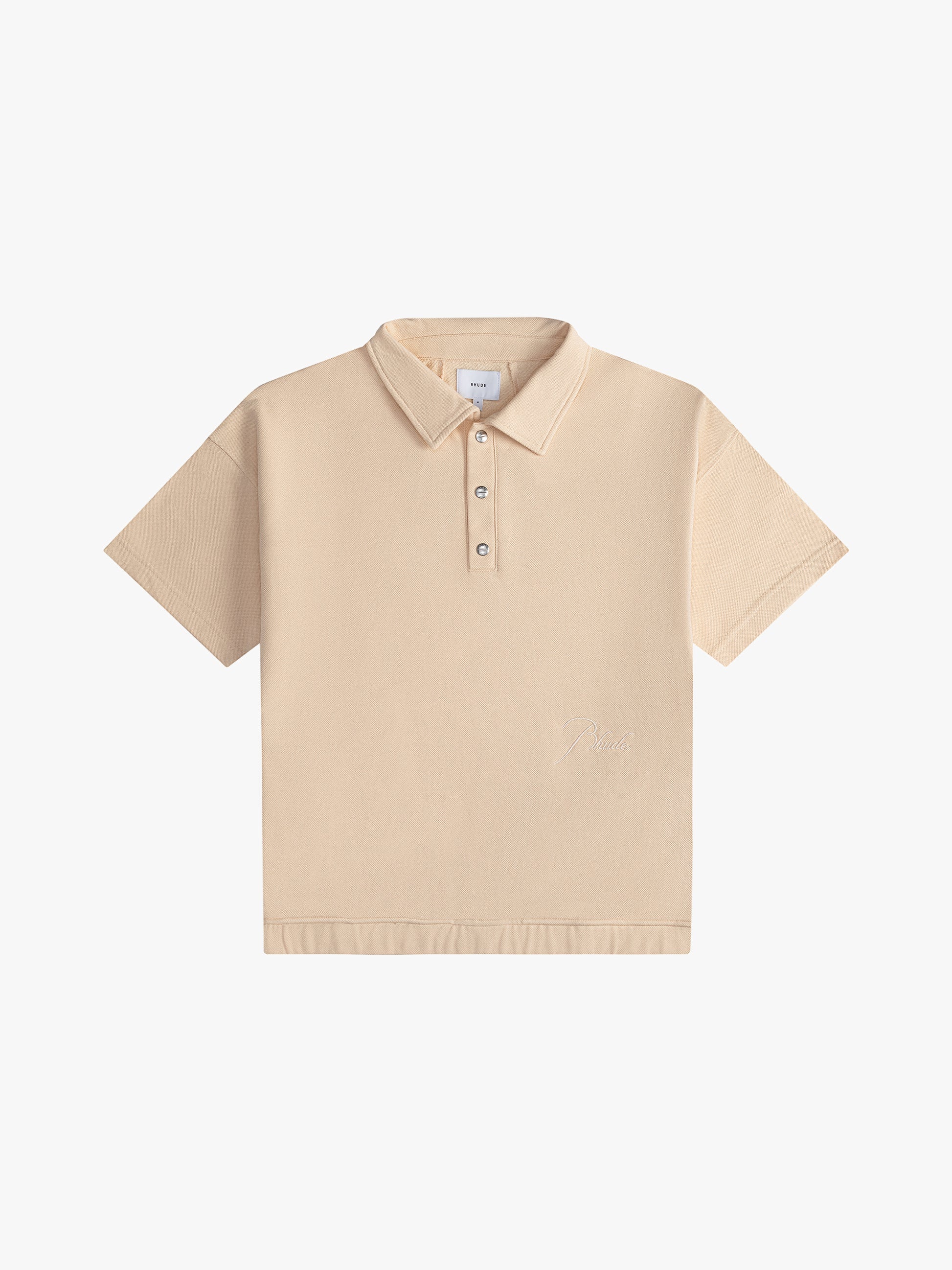 PIQUE SNAP SHORT SLEEVE POLO - 1