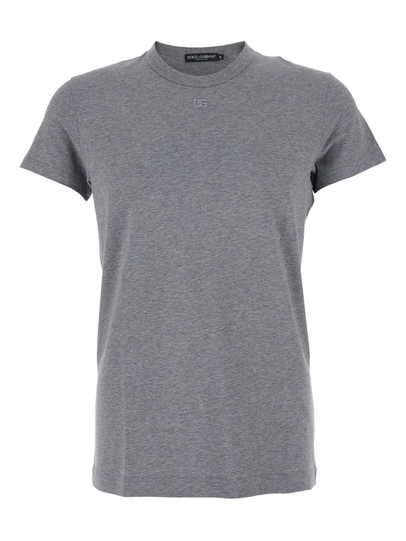 crew-neck logo-embroidered T-shirt 1