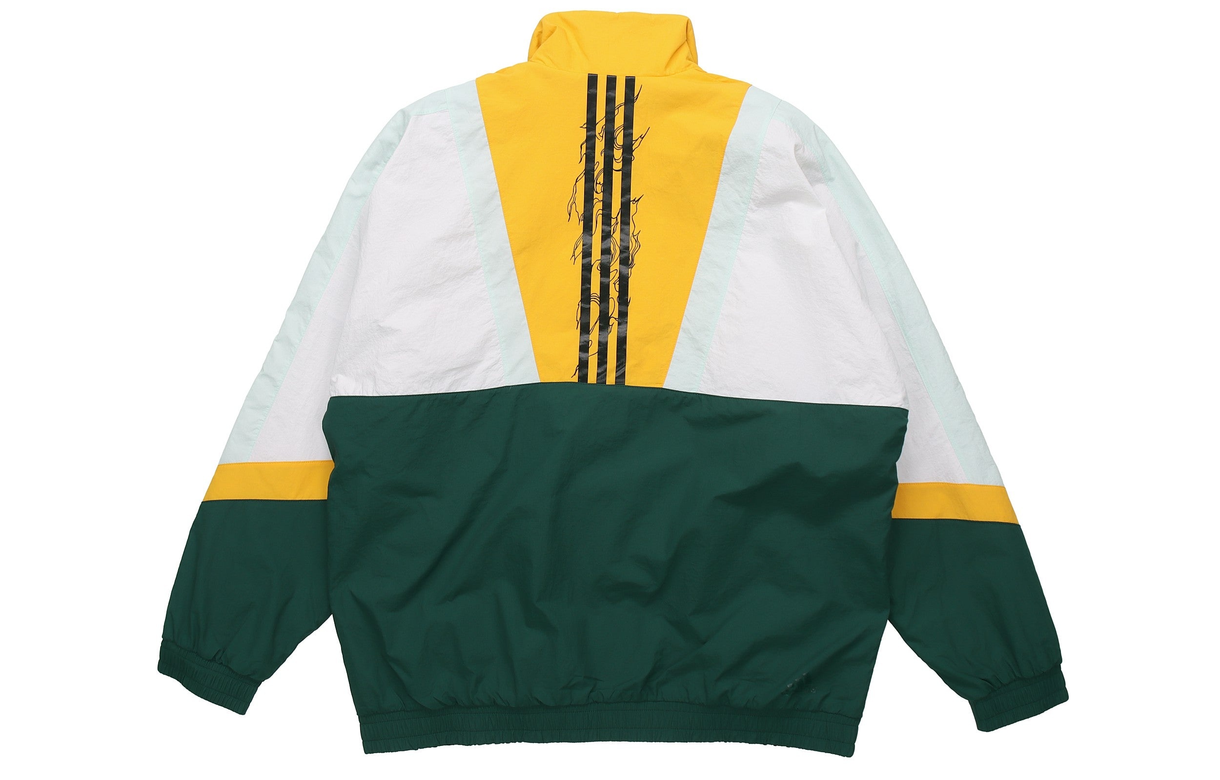 adidas UB JKT SILO Logo Casual Sports Colorblock Jacket Forest Green GM4444 - 2