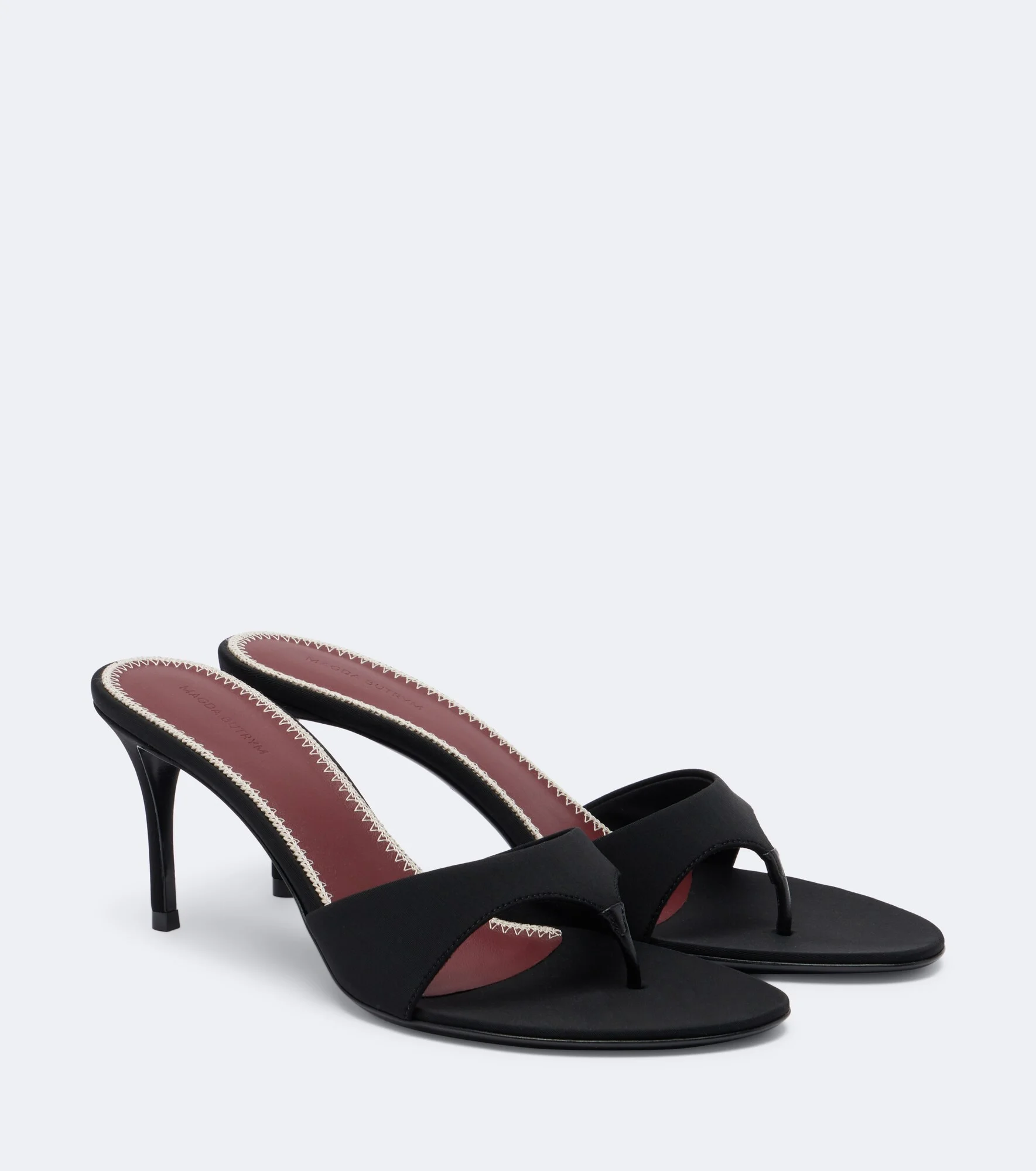 Satin thong sandals - 1