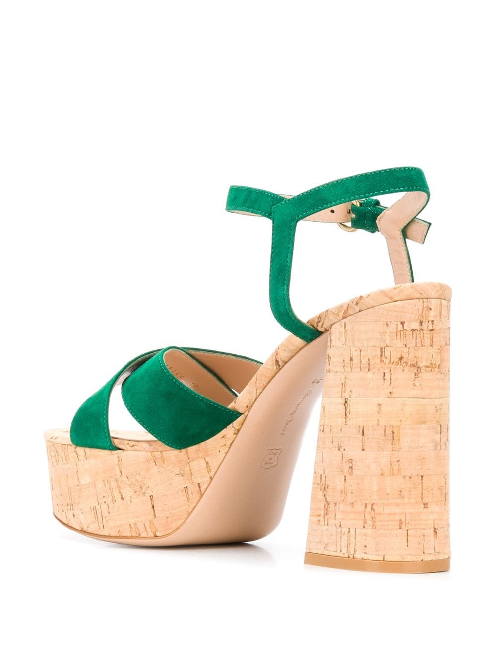 platform open-toe sandals - 3