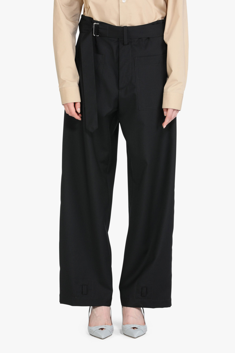 BELTED STRAIGHT-LEG TROUSERS 1