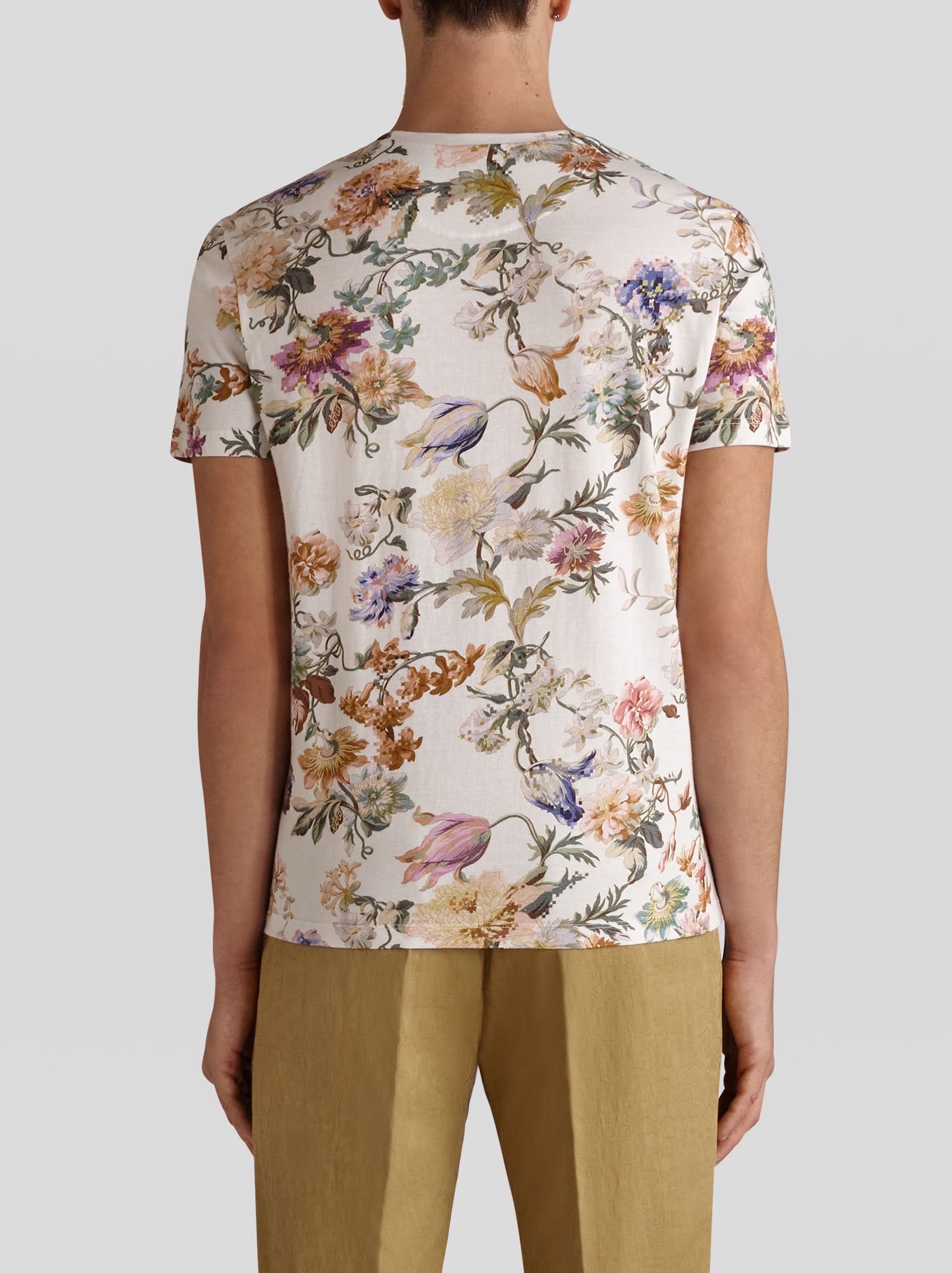 FLORAL COTTON T-SHIRT - 4