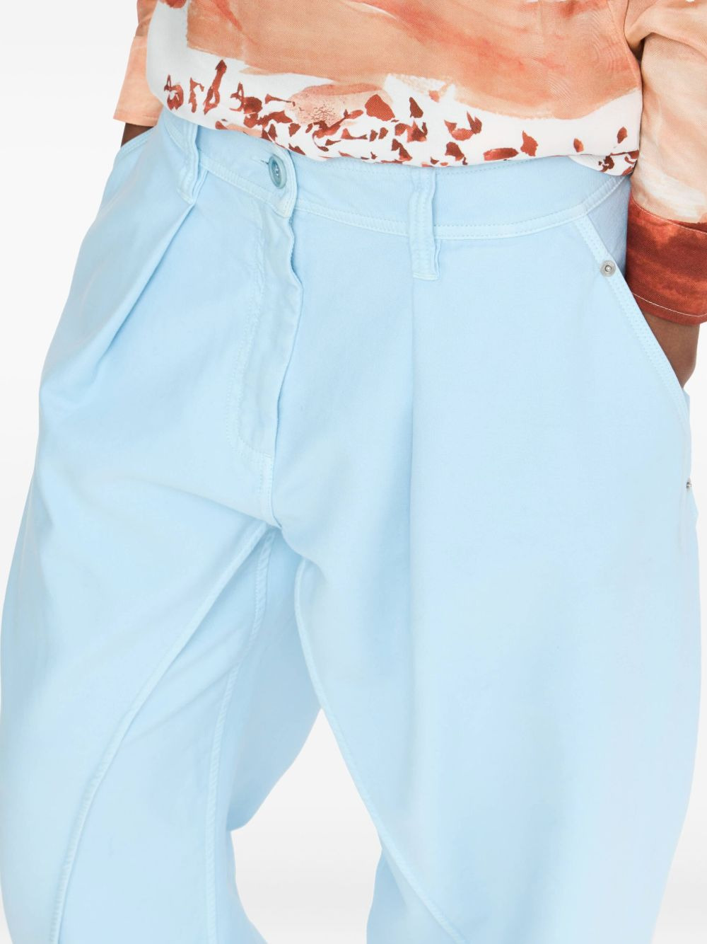pleated panel trousers - 4
