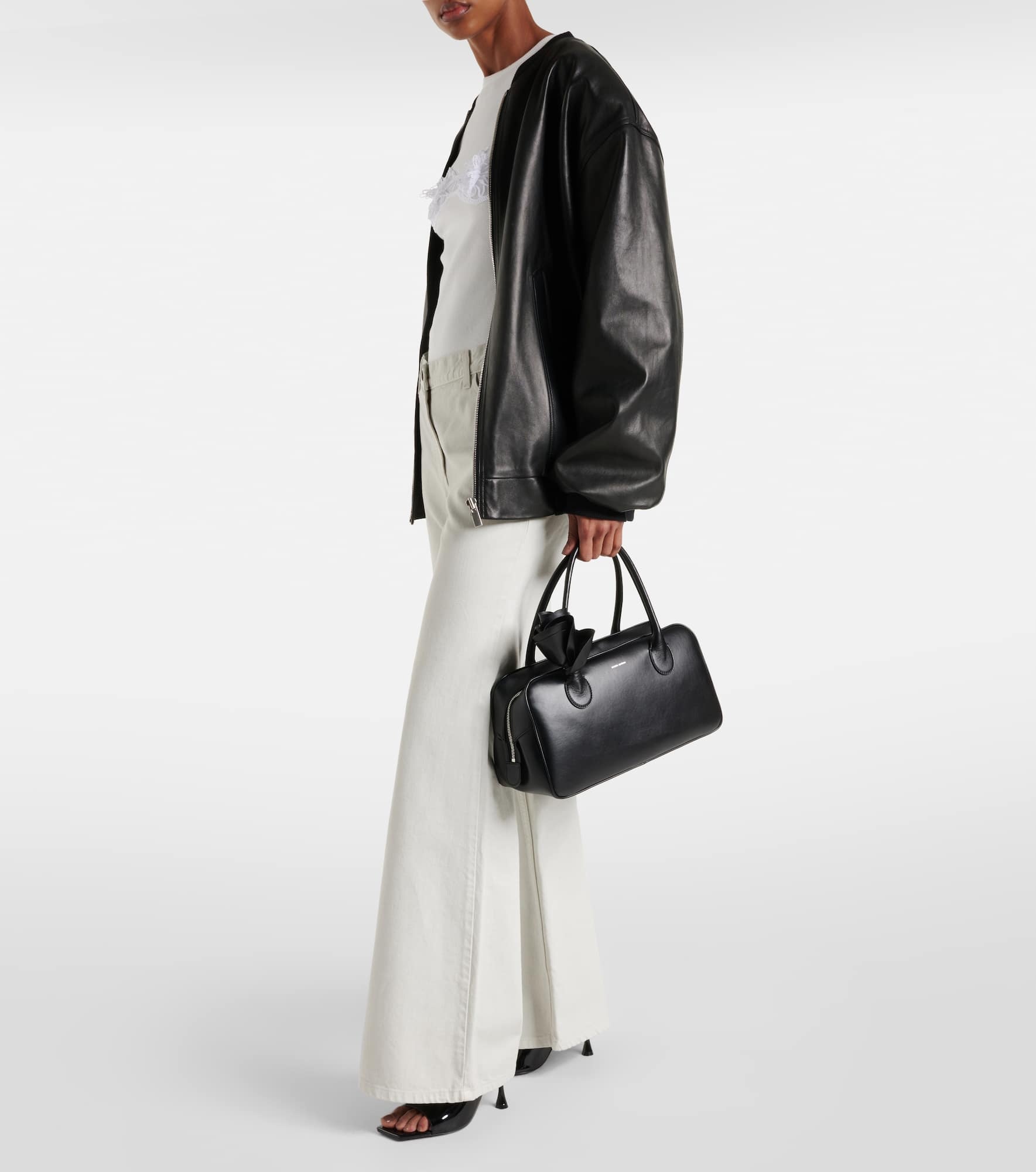 Brigitte Small leather tote bag - 5