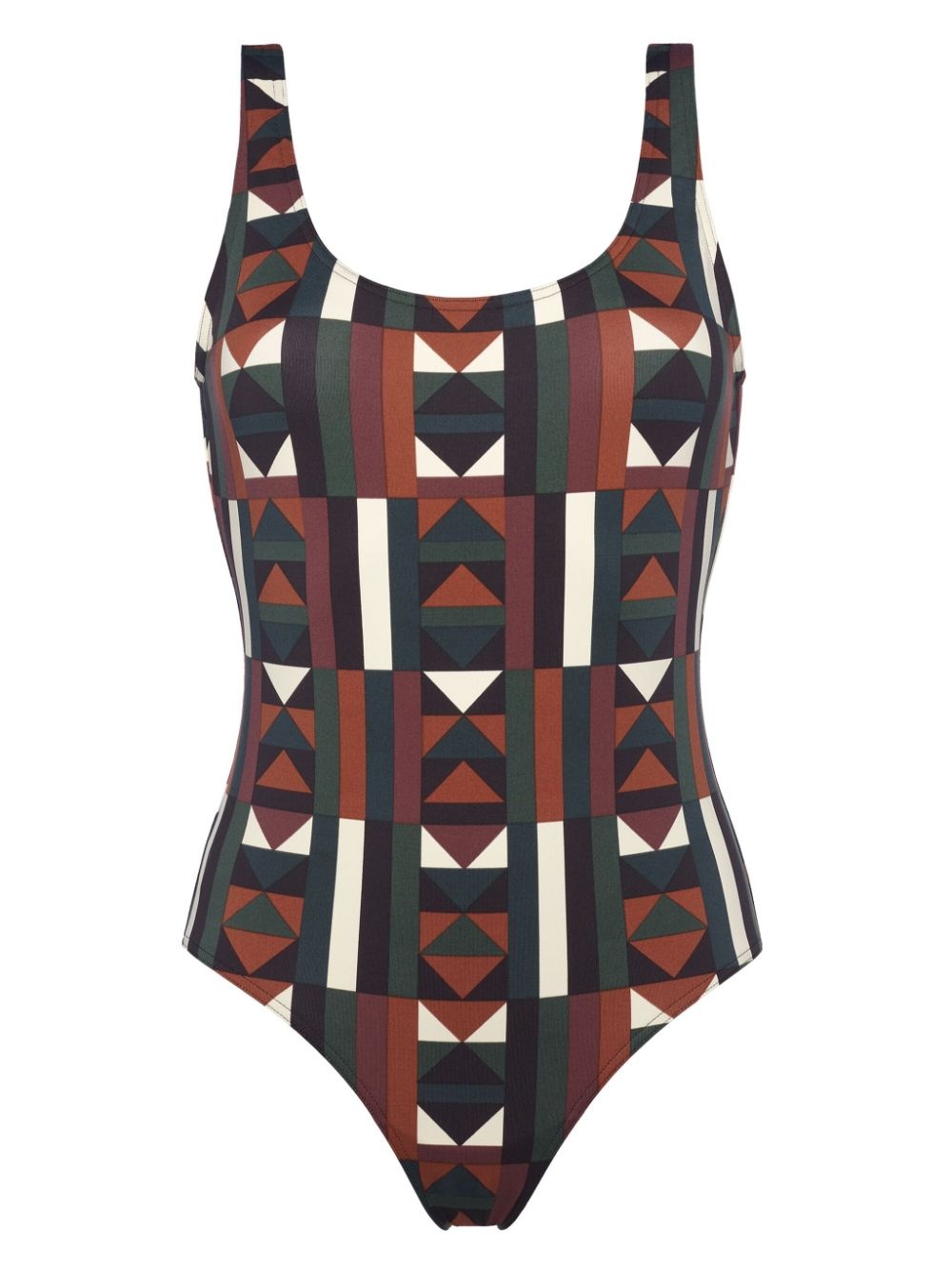 Structure graphic-print swimsuit - 1