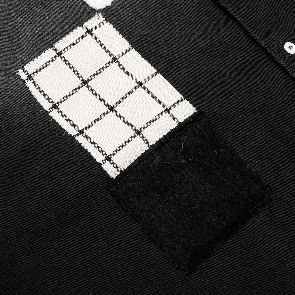 PATCHWORK SHIRT - BLACK - 4