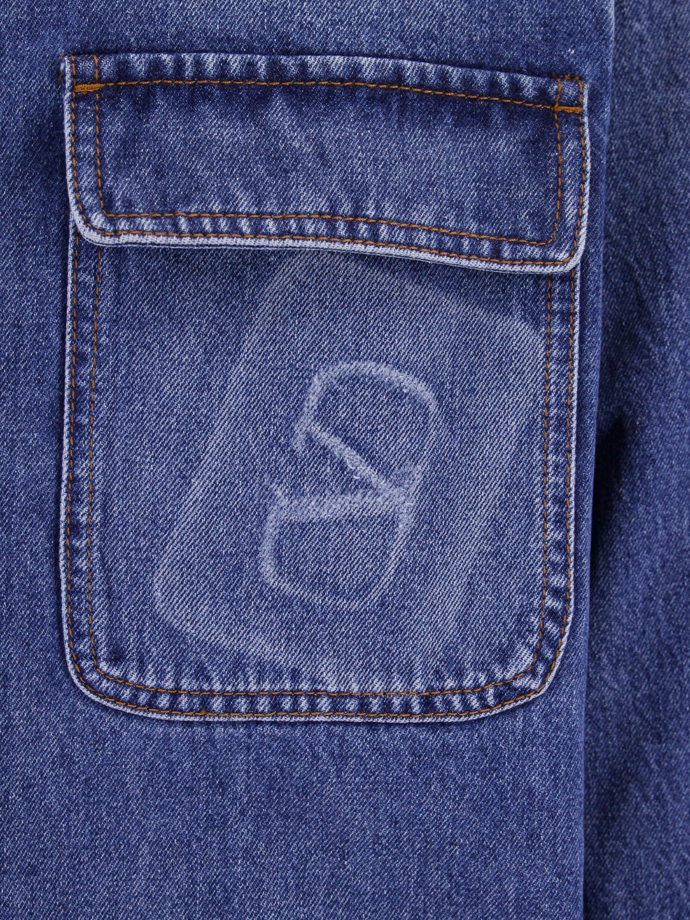 Regular fit  denim shirt with VLogo Signature detail - 3