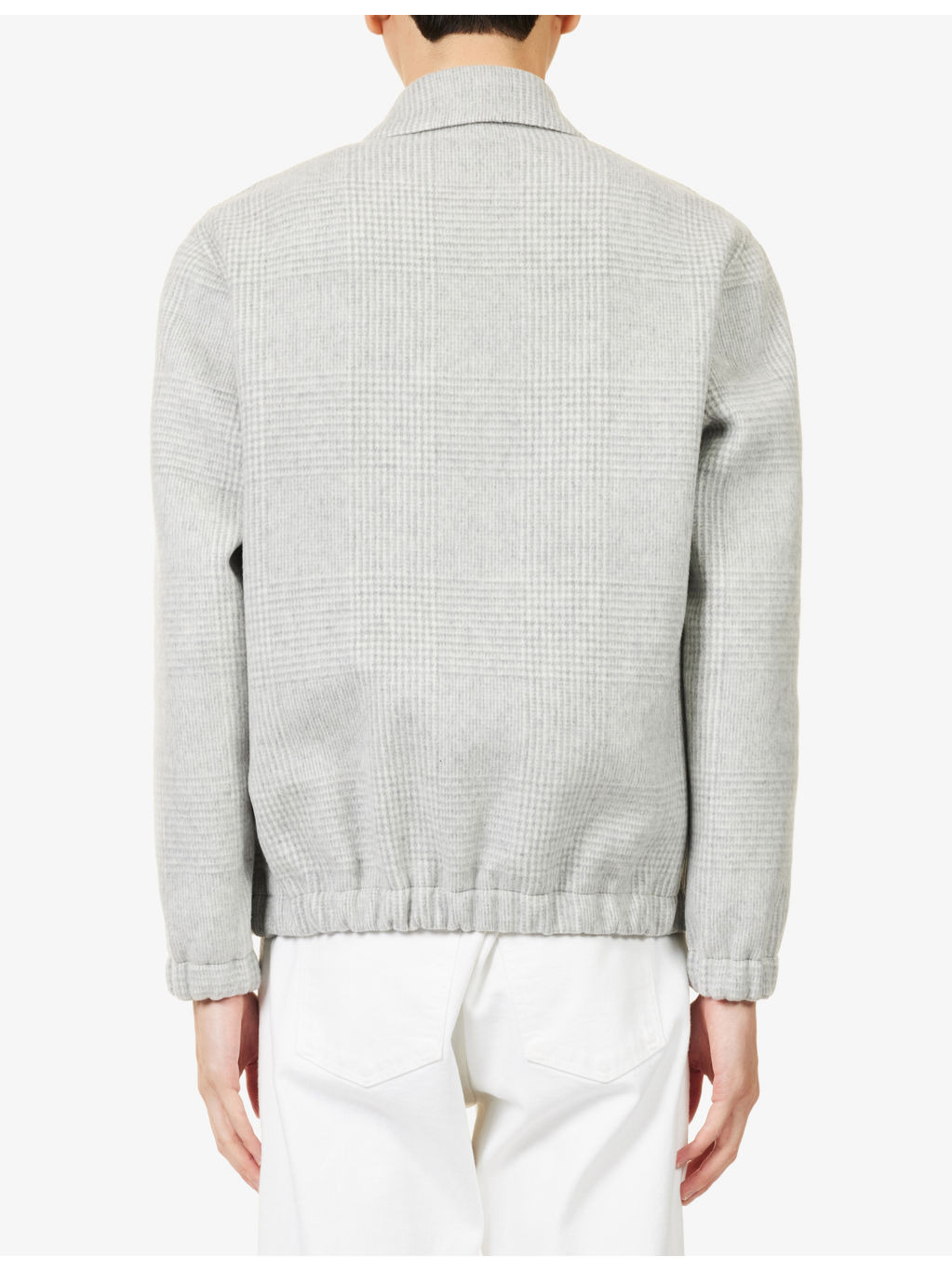 V-Neck Long-Sleeves Wool Cardigan - 4