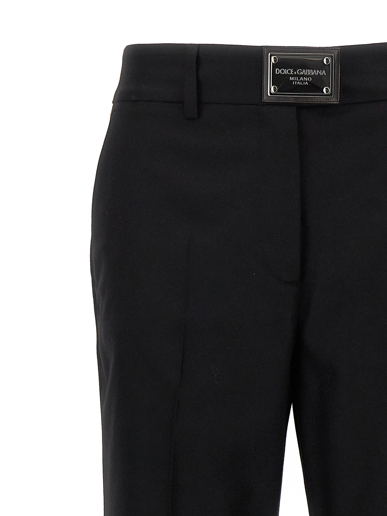 Logo Plaque Pants Black - 3