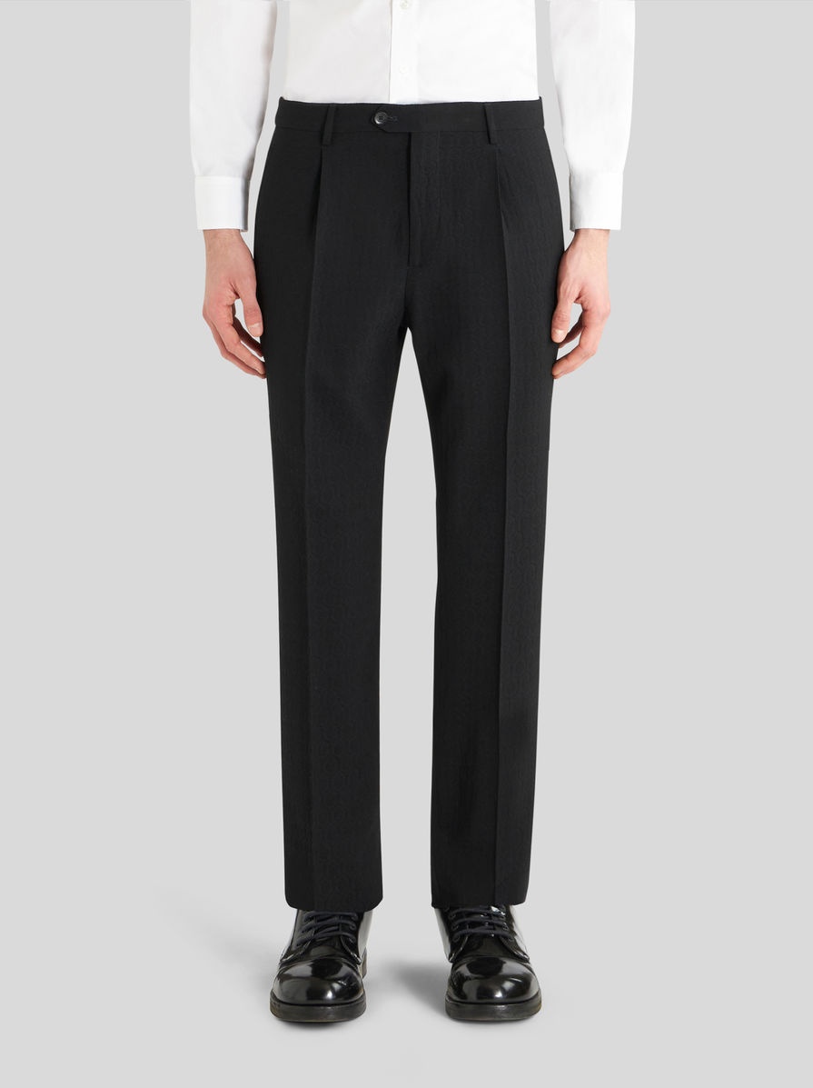 TROUSERS WITH TUCKS AND SIDE BAND - 2