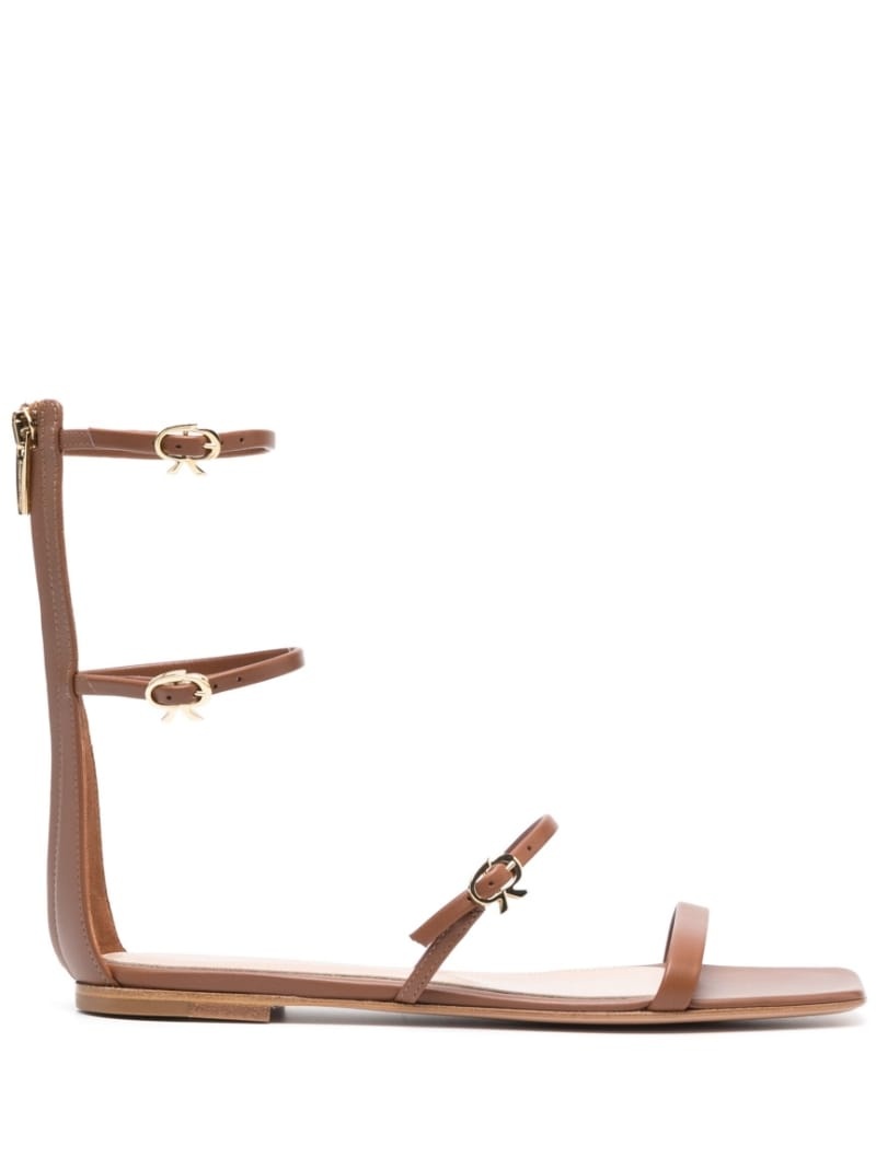 Downtown flat leather sandals - 1