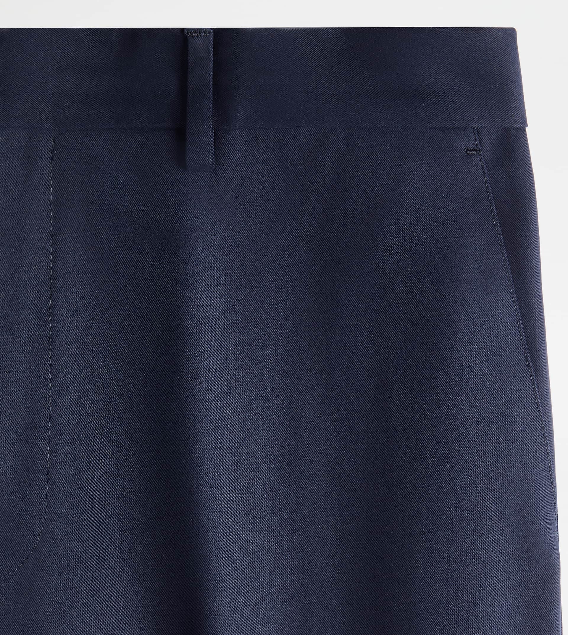 PANTS IN GABARDINE - BLUE - 2
