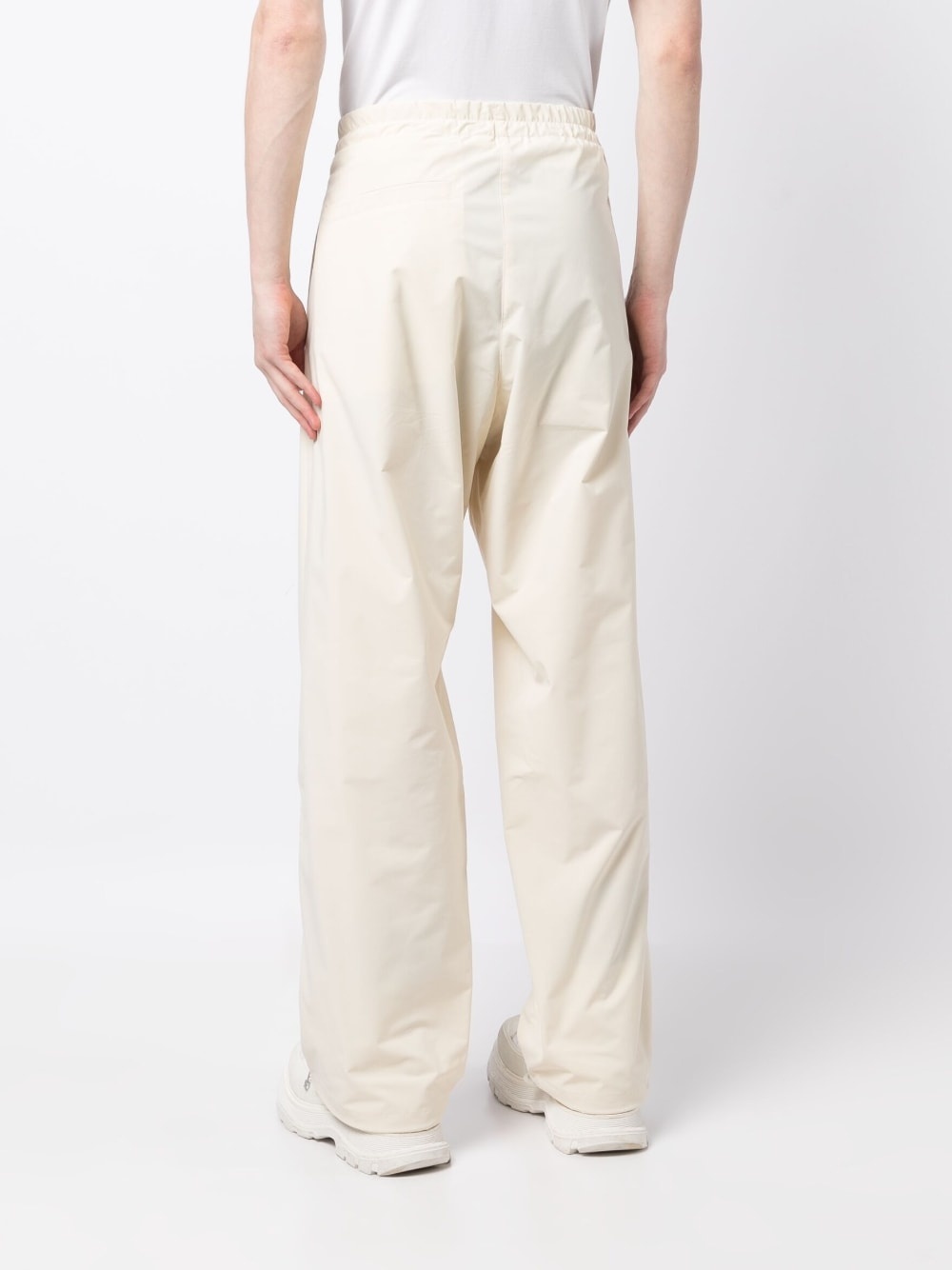 zip-detail wide-leg trousers - 4