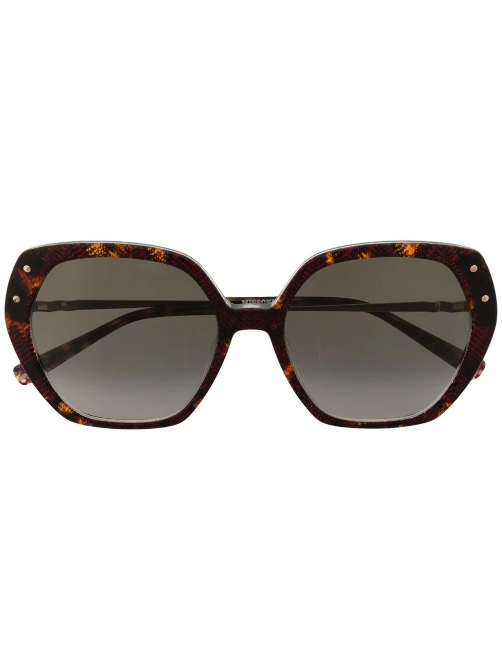 tortoiseshell oversized-frame sunglasses - 1