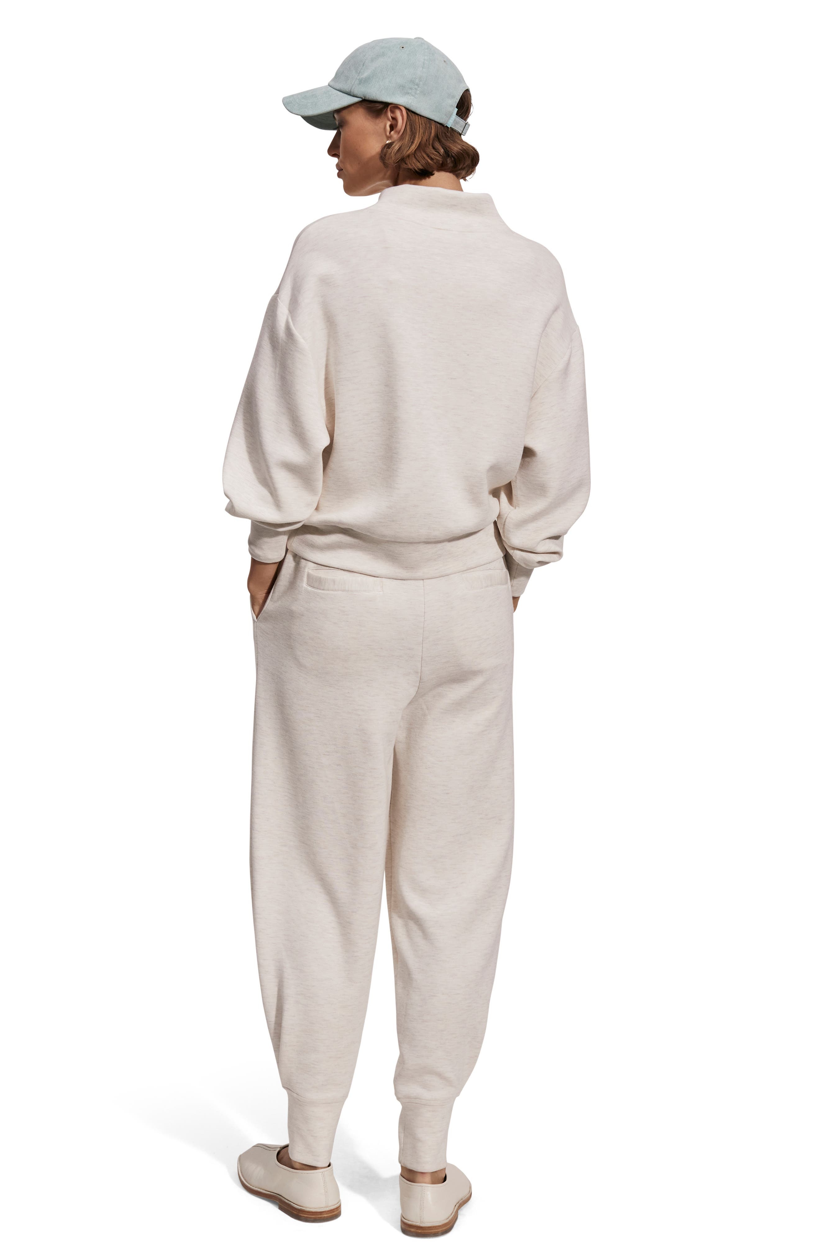 Varley Davidson Woven Sweatshirt in Ivory Marl at Nordstrom - 9