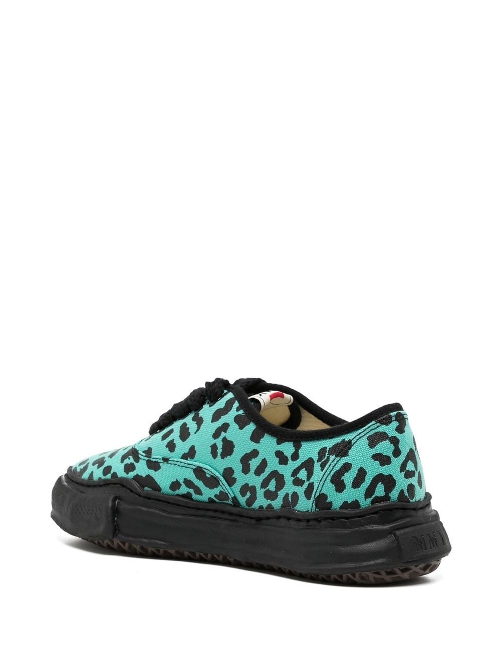 leopard-print low-top sneakers - 3