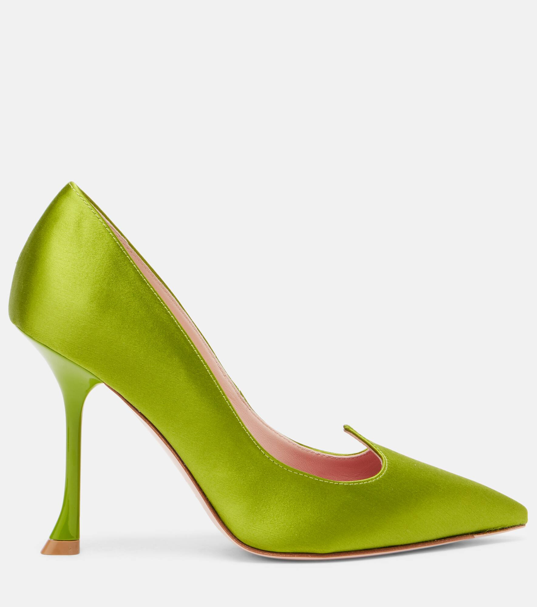 I Love Vivier 100 satin pumps - 4