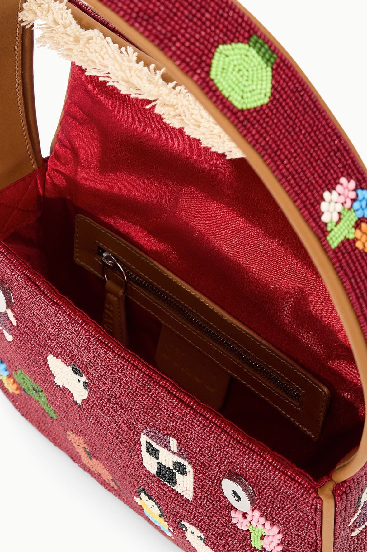 STAUD TOMMY BEADED BAG FOLK TOWN - 7