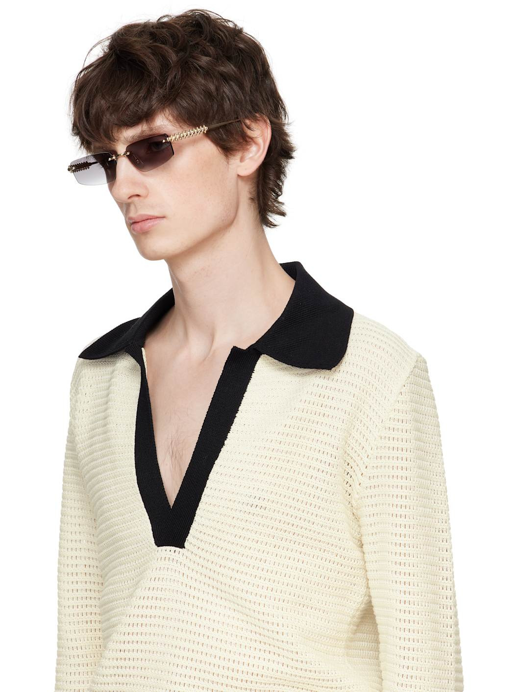 Gold 'Clash de Cartier' Sunglasses - 4
