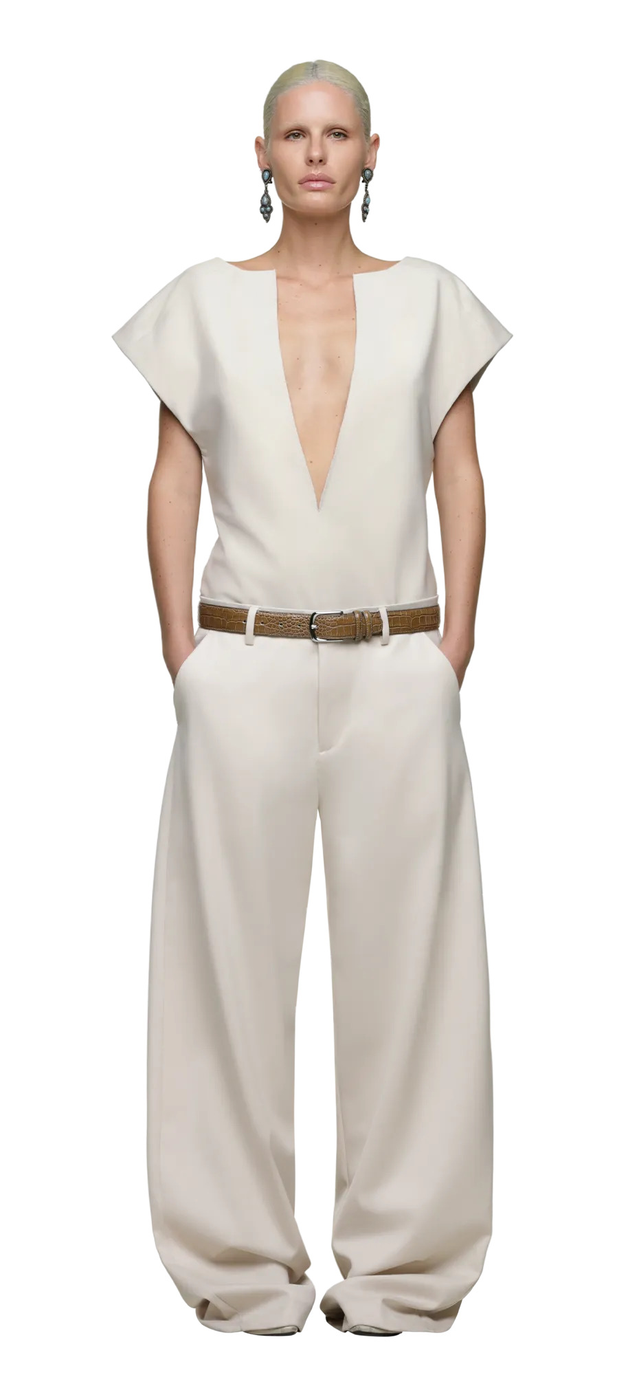 WIDELEG TROUSER FONDANT - 2