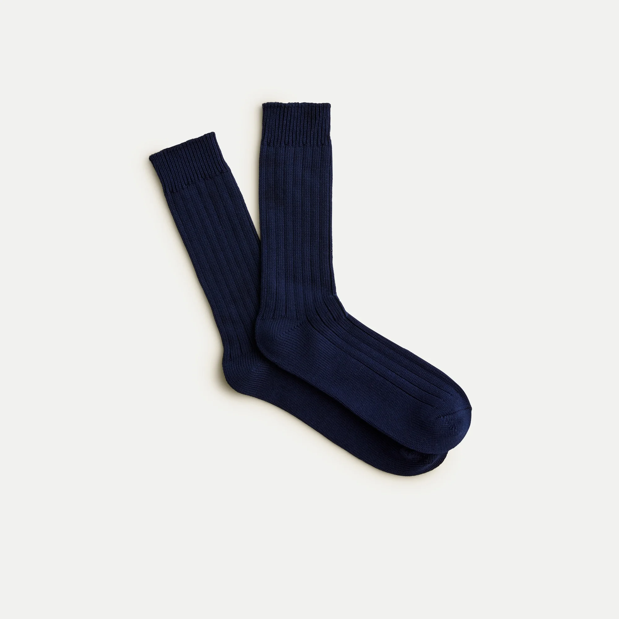 Ribbed cotton-blend socks - 1