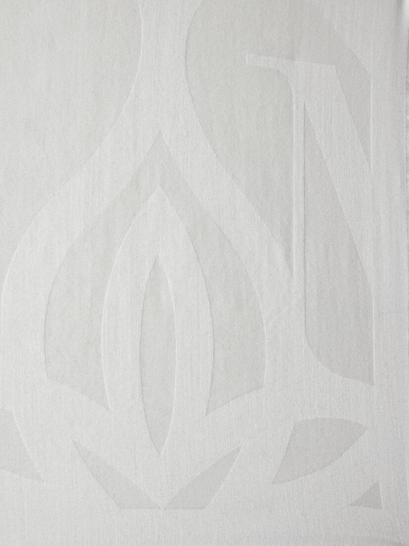 Alexander McQueen Women's Oversized Seal Logo Shawl in Ivory outlook