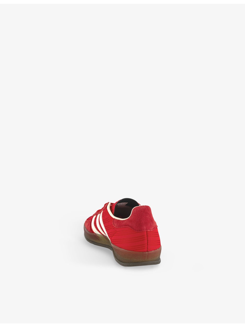 Gazelle Indoor Pinstriped Satin and Suede Low-Top Trainers - 4