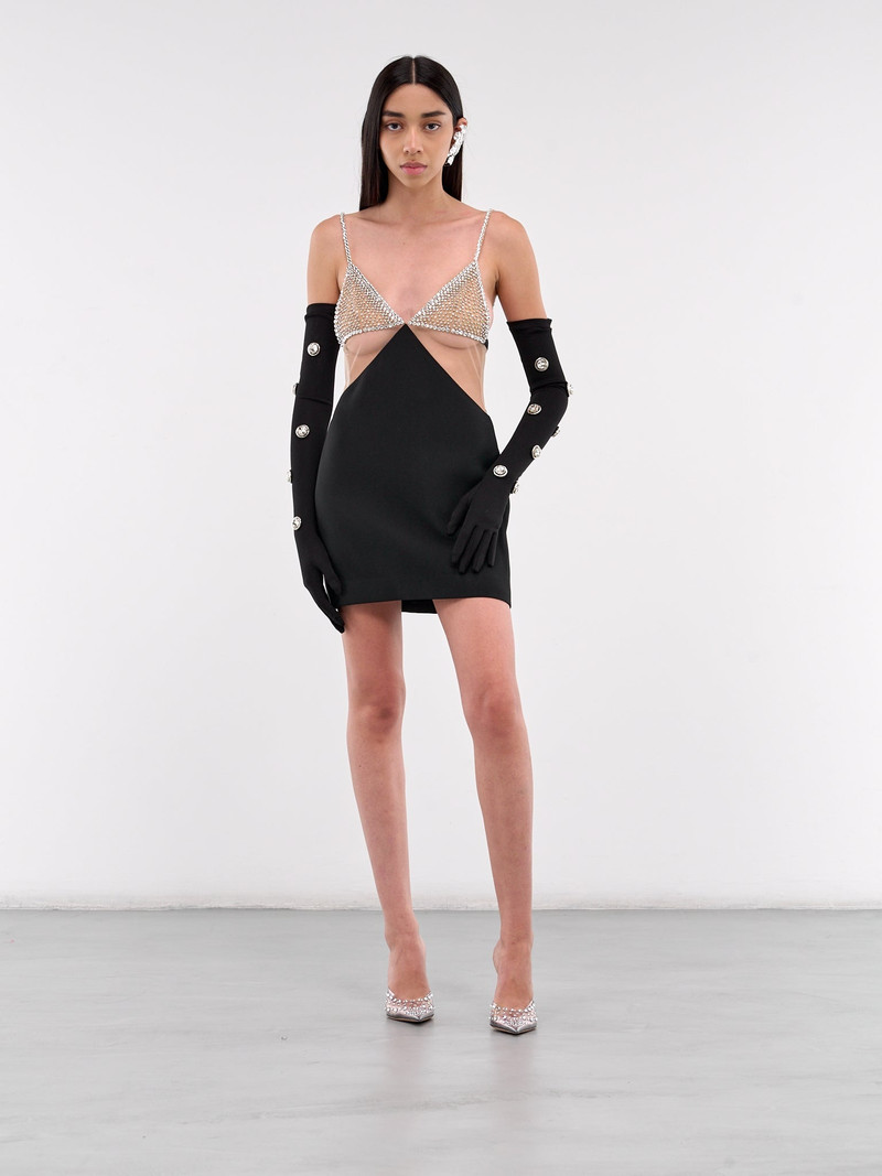 David Koma Crystal Bra Mini Dress outlook