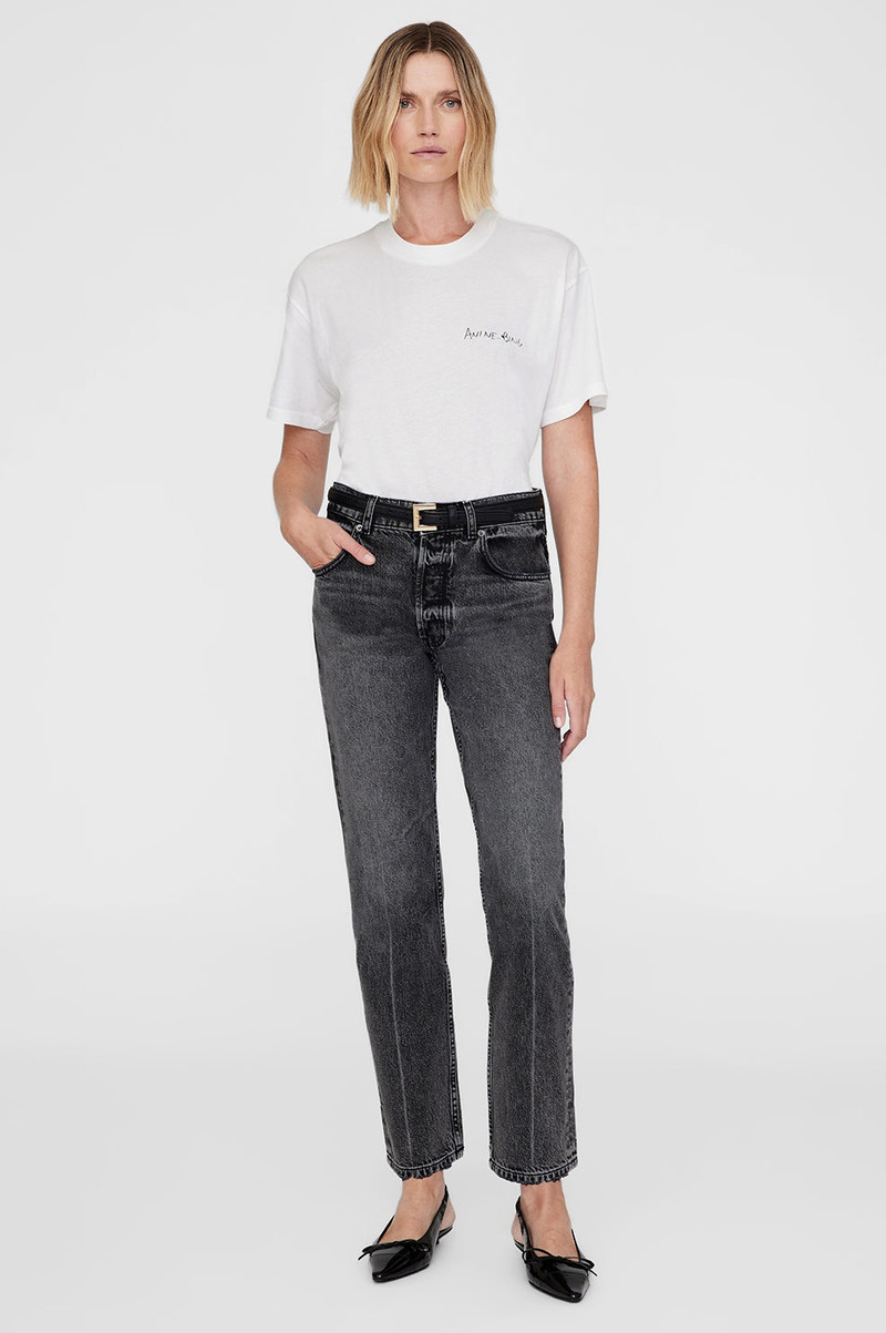 ANINE BING Walker Tee Lyrics - Ivory outlook
