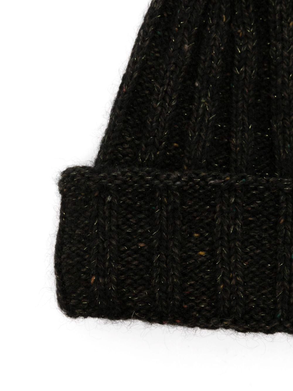 chunky ribbed knit beanie hat - 2