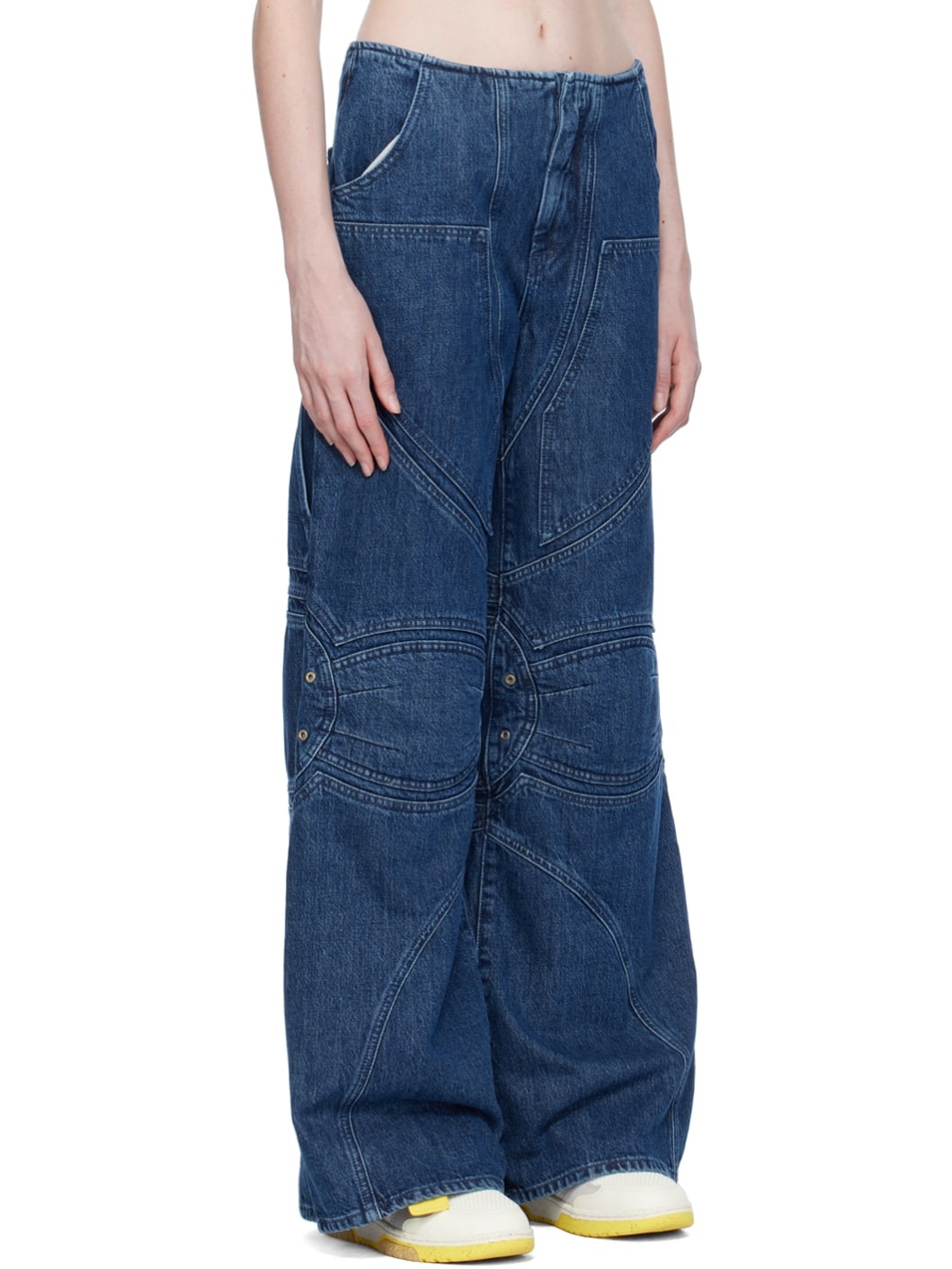Navy Hammer Loop Jeans - 2