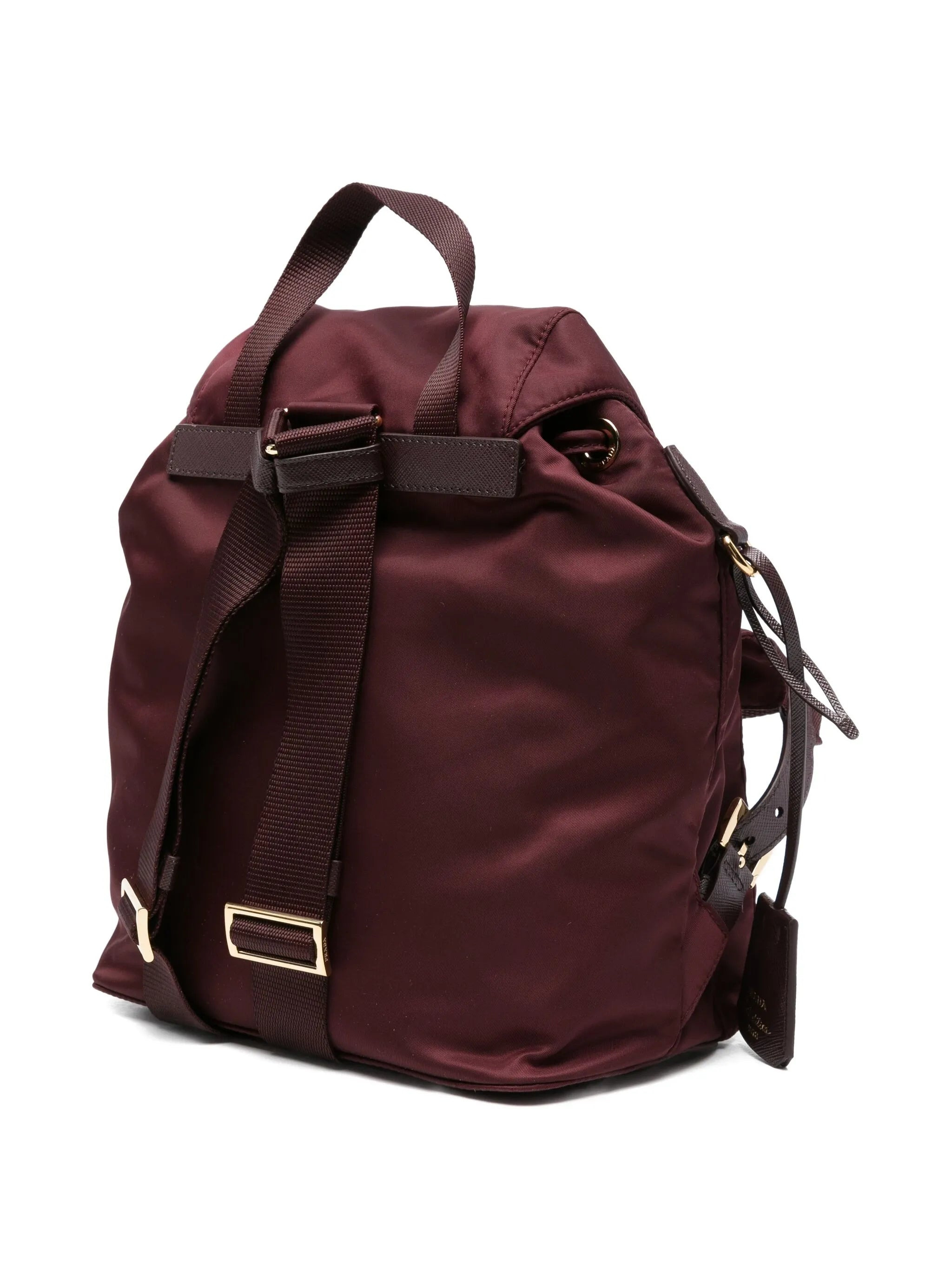 Prada Vela Buckled Drawstring Backpack - 4