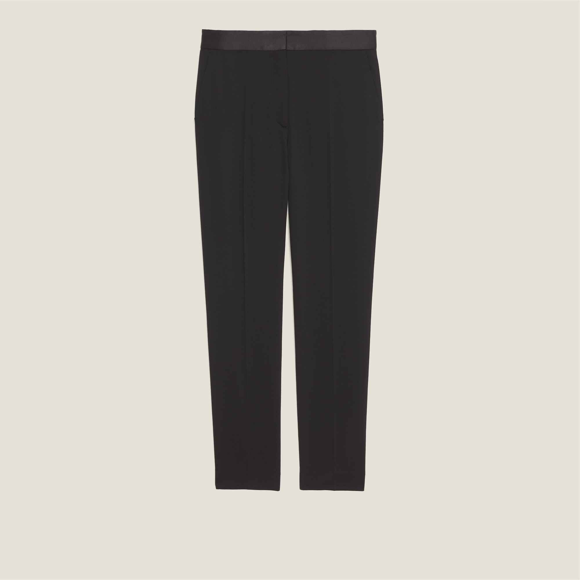 Pants with satin inset - 1