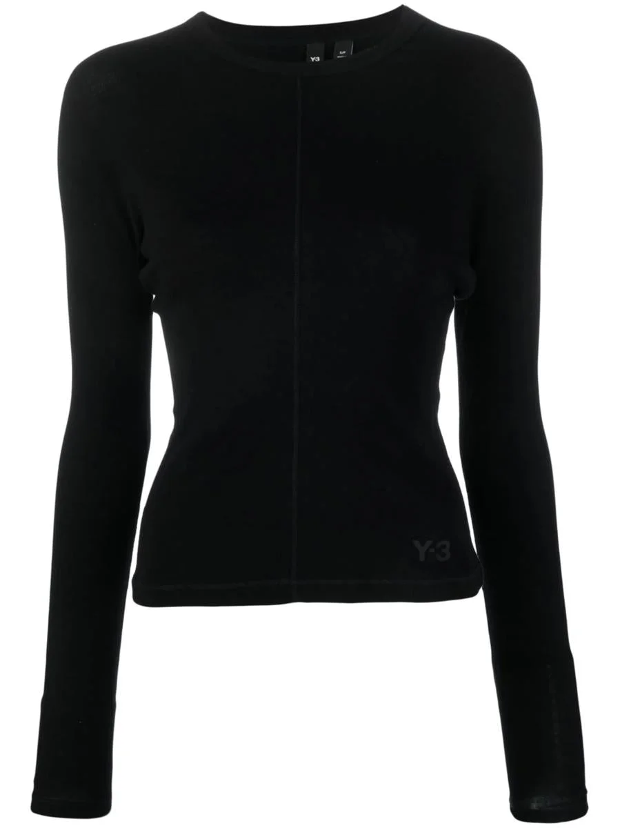 Y-3 Adidas Fitted Ls T-Shirt Clothing - 1