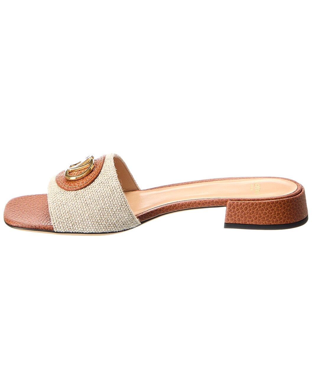 Valentino VLogo Canvas & Leather Sandal - 2