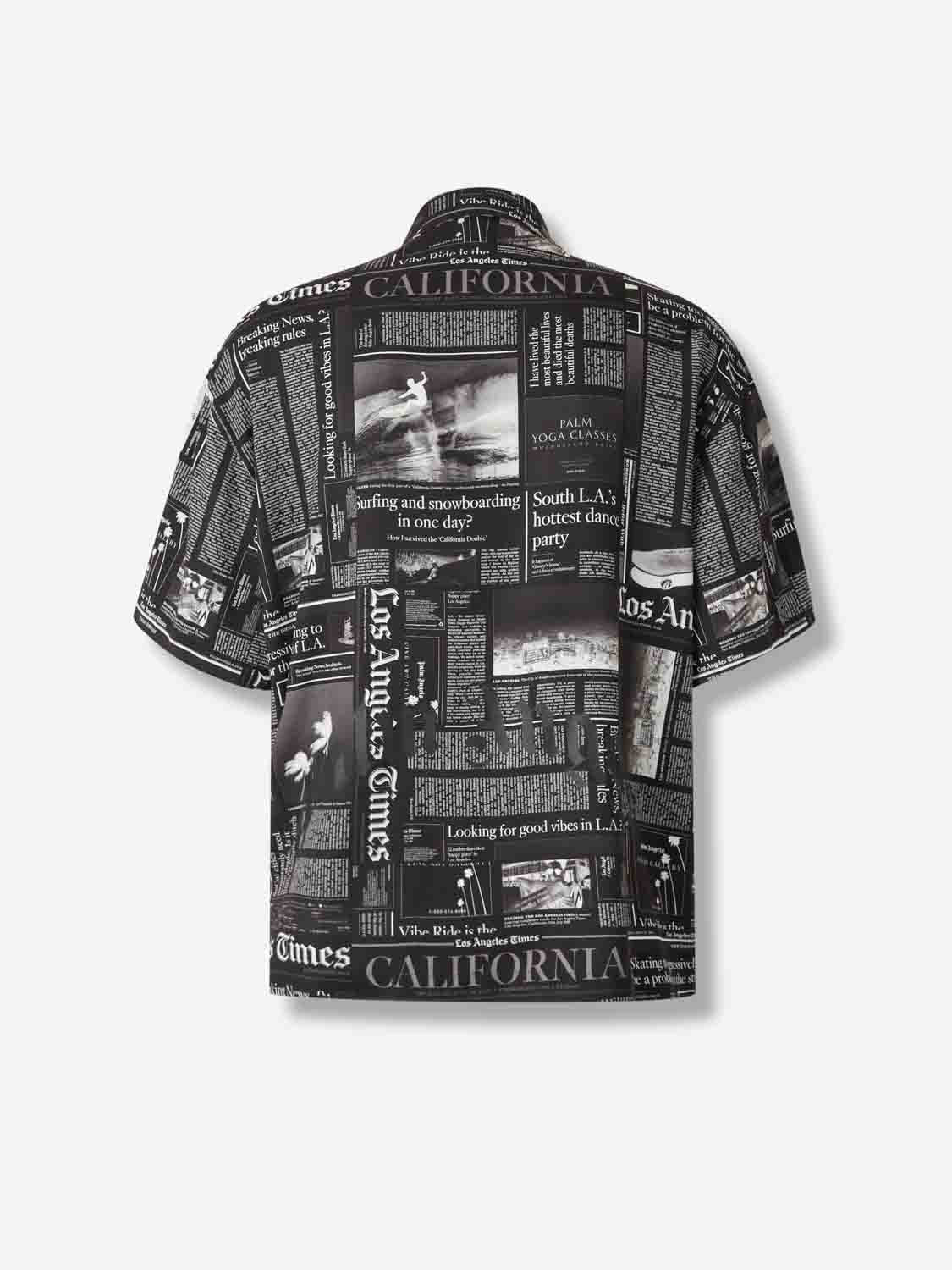 T-SHIRT WITH NEWSPAPER MOTIF - 2