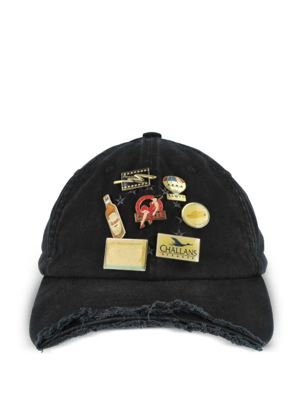 pin-badge baseball cap - 1