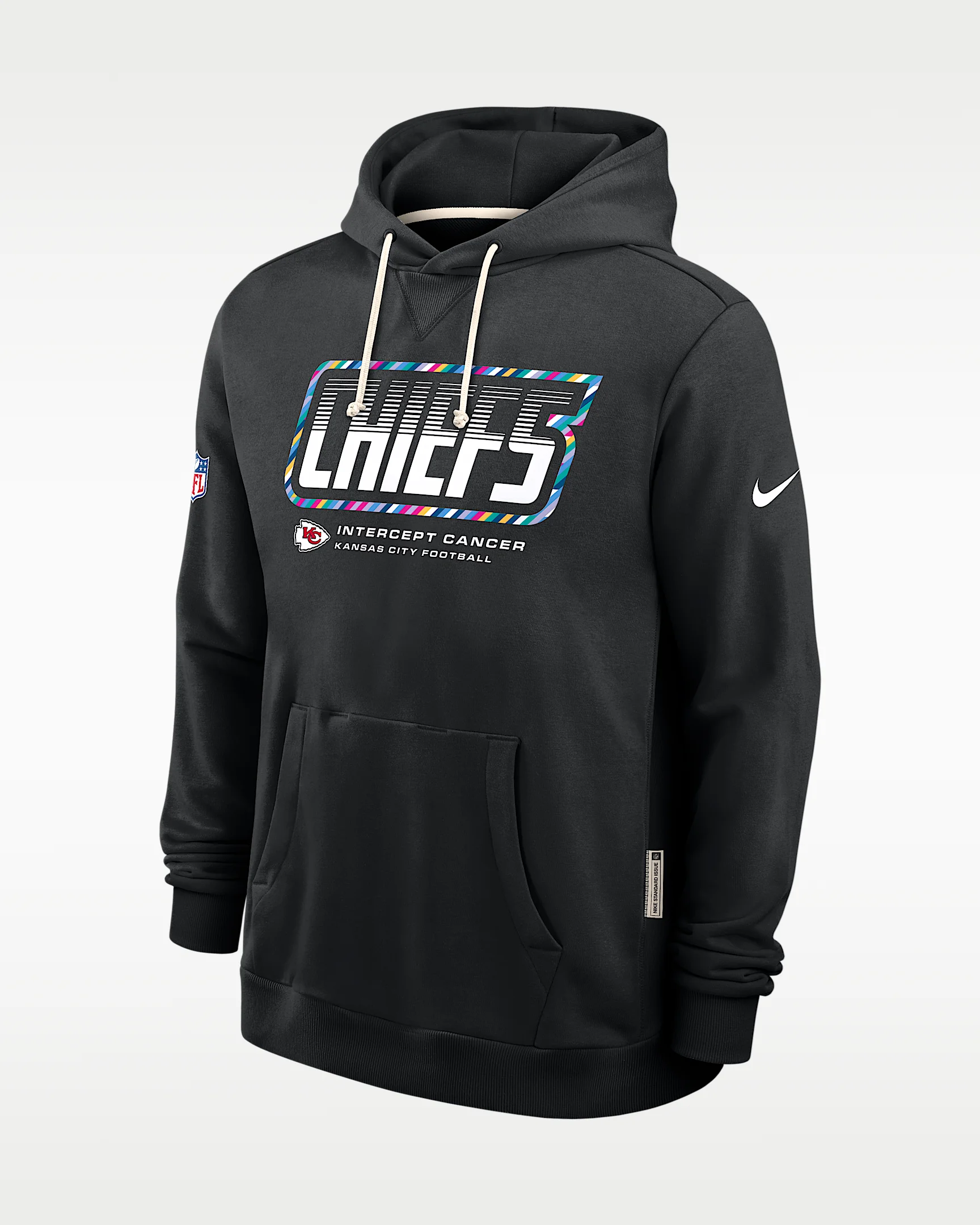 Kansas City Chiefs Crucial Catch Sideline Standard Issue Men's Nike Dri-FIT NFL Pullover Hoodie - 1