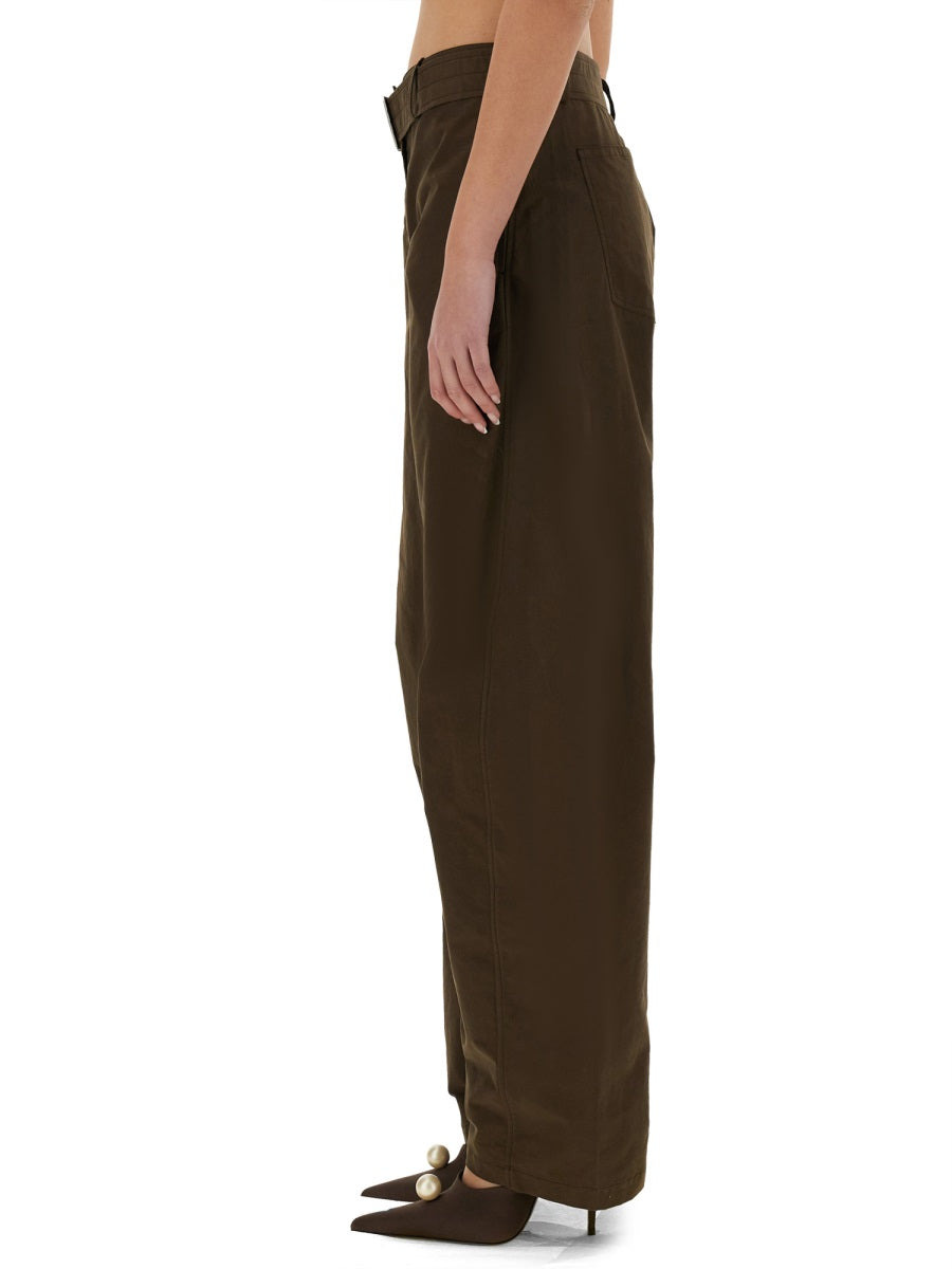 Magda Butrym Women "Wide-Leg" Pants With Belt - 4