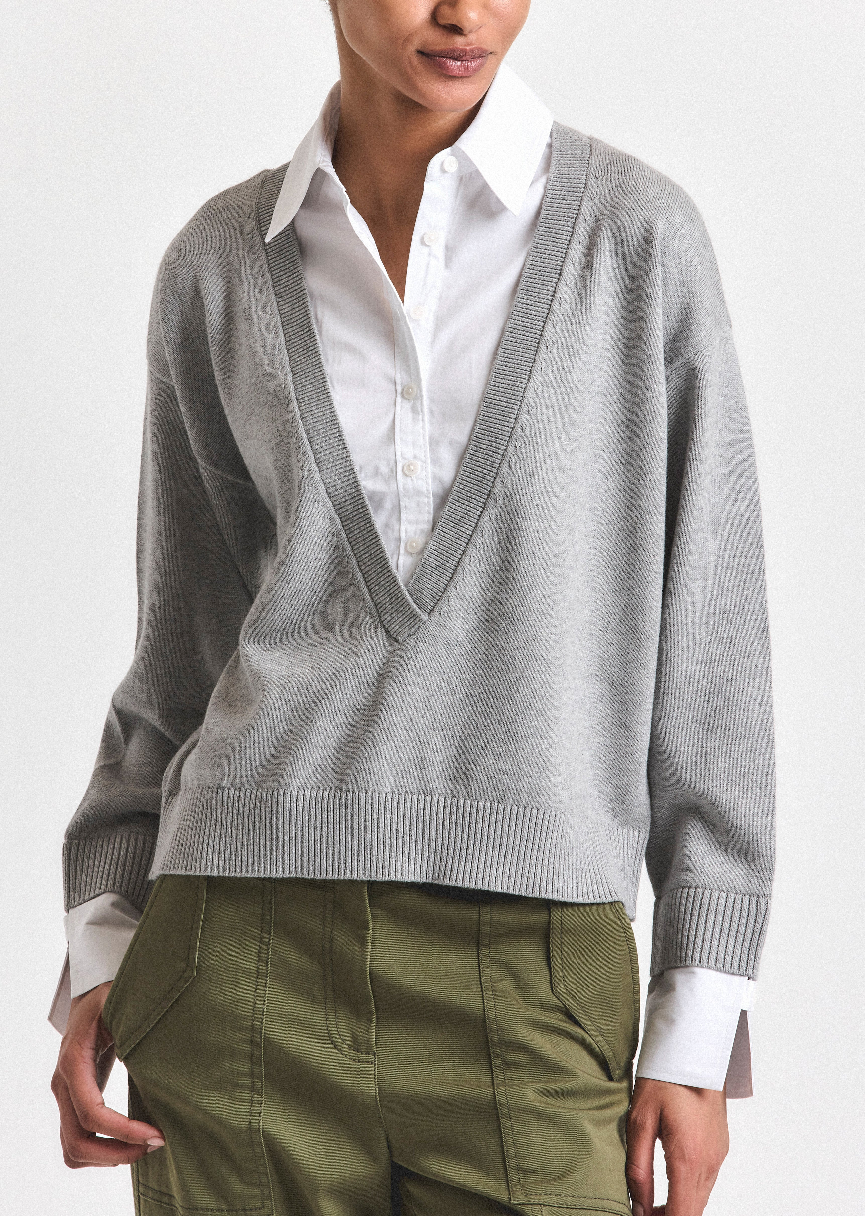 RIDA STRIPED MIXED MEDIA SWEATER - 2