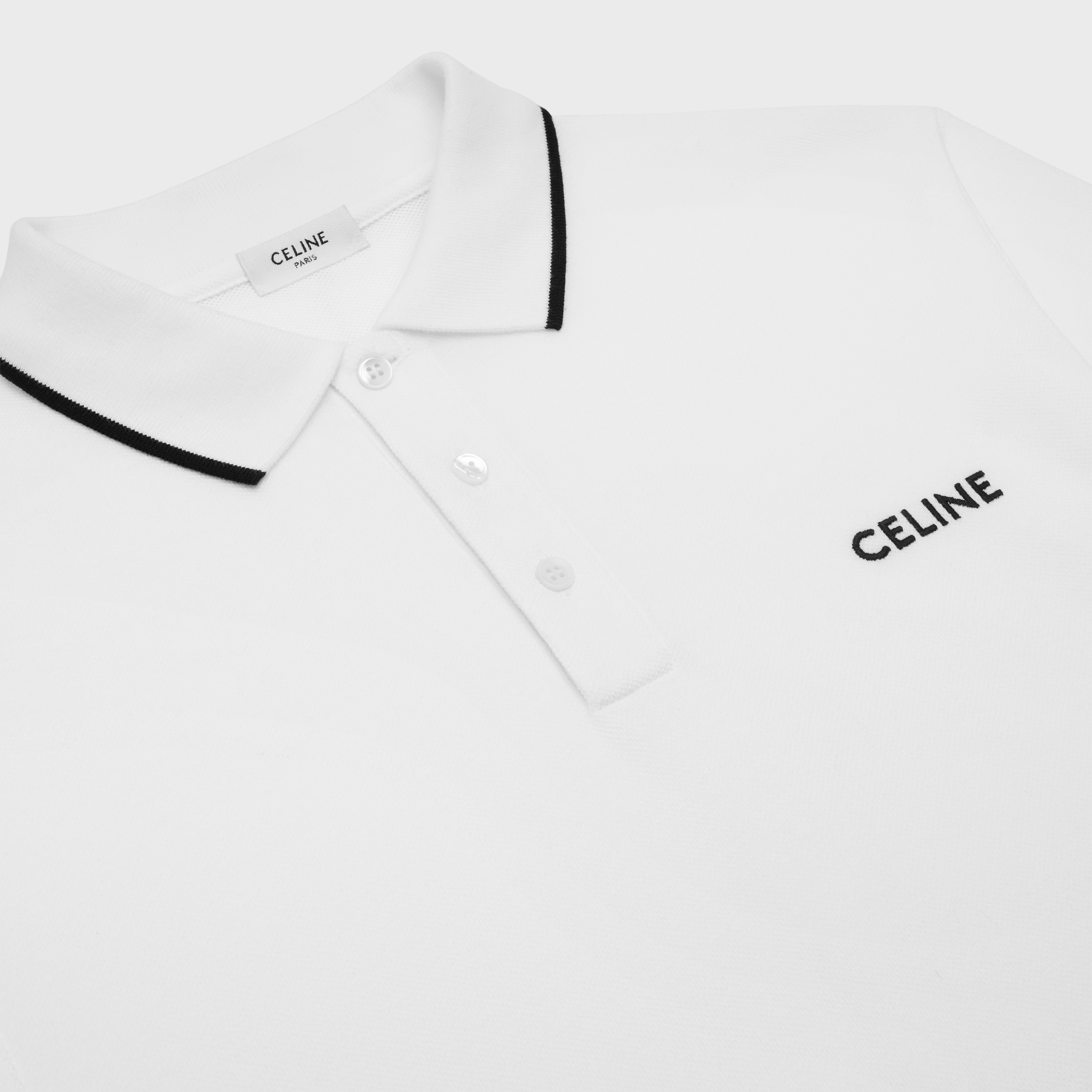 classic polo shirt in cotton piqué - 3